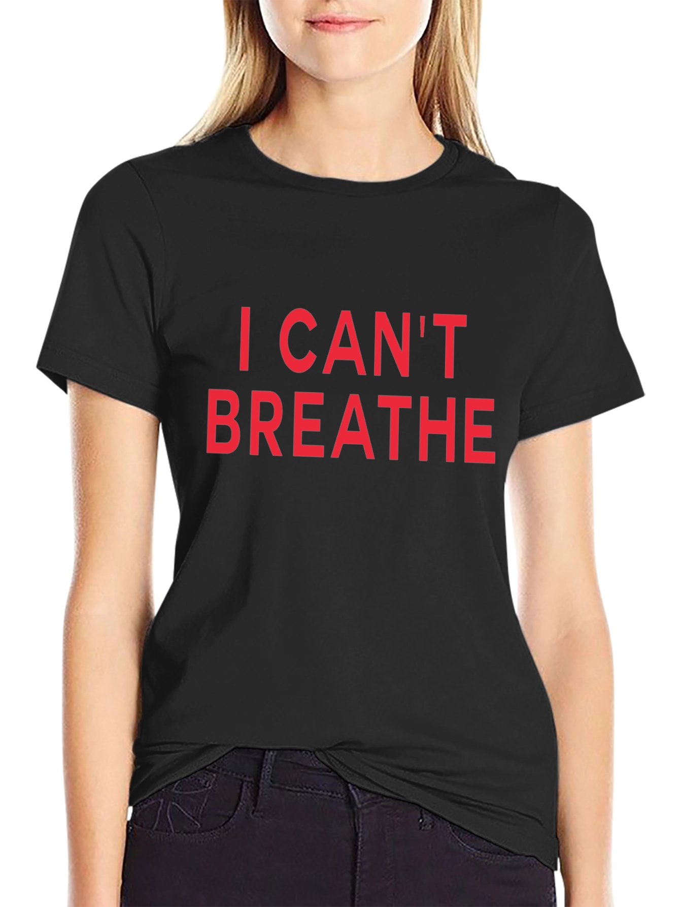 I Cant Breathe Graphic Tee - Black