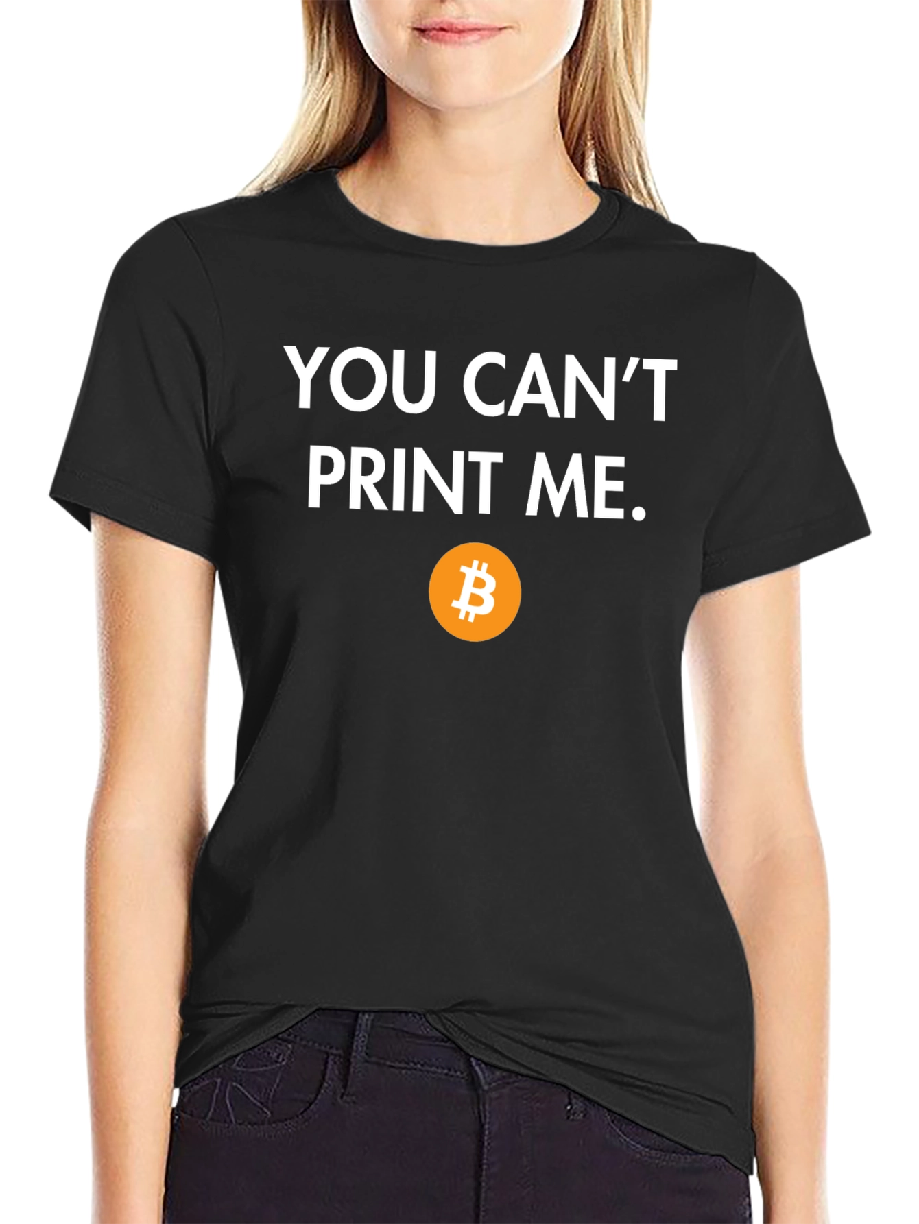 Bitcoin T-Shirt: You Cant Print Me - Crypto Tee
