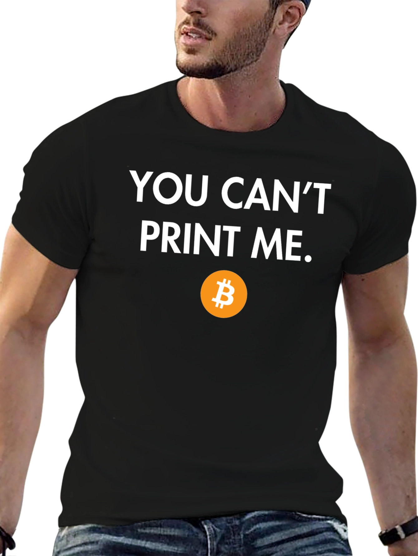 Bitcoin T-Shirt: You Cant Print Me - Crypto Tee