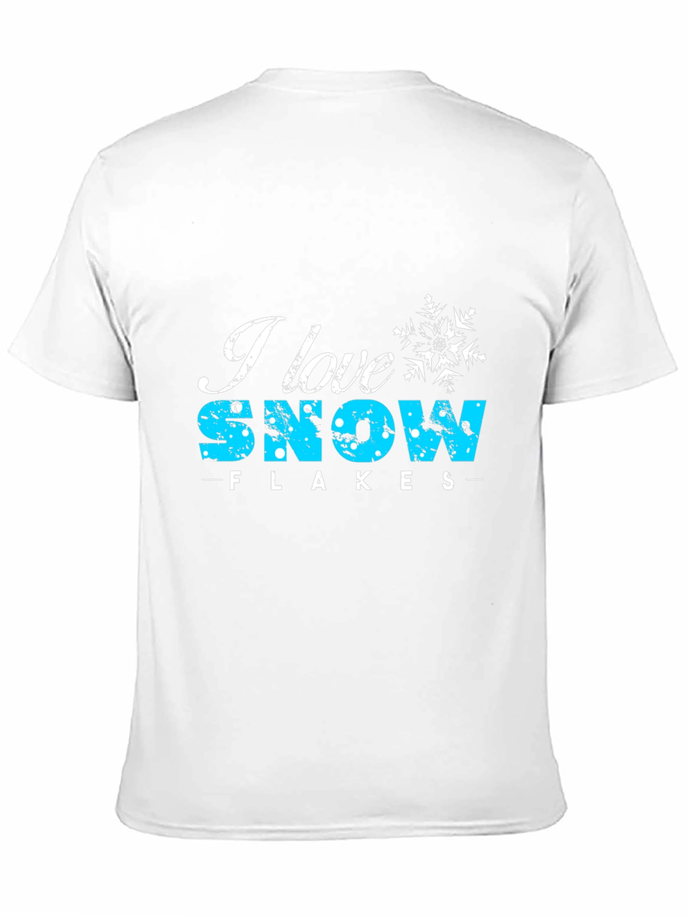 I Love Snowflakes Black Graphic Tee