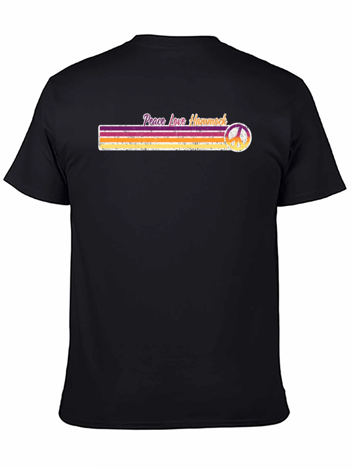 Peace Love Hammock T-Shirt - Retro Style