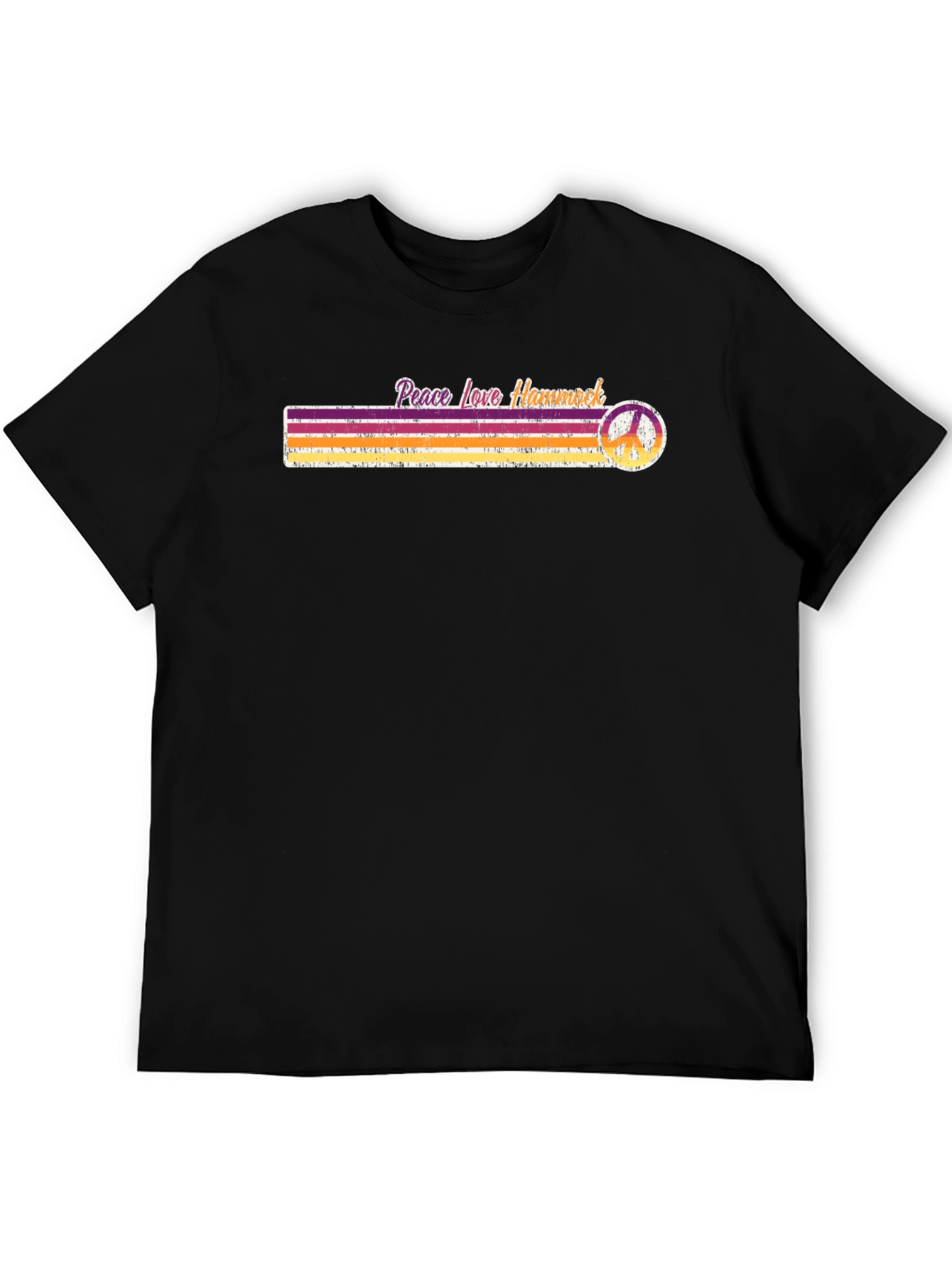 Peace Love Hammock T-Shirt - Retro Style