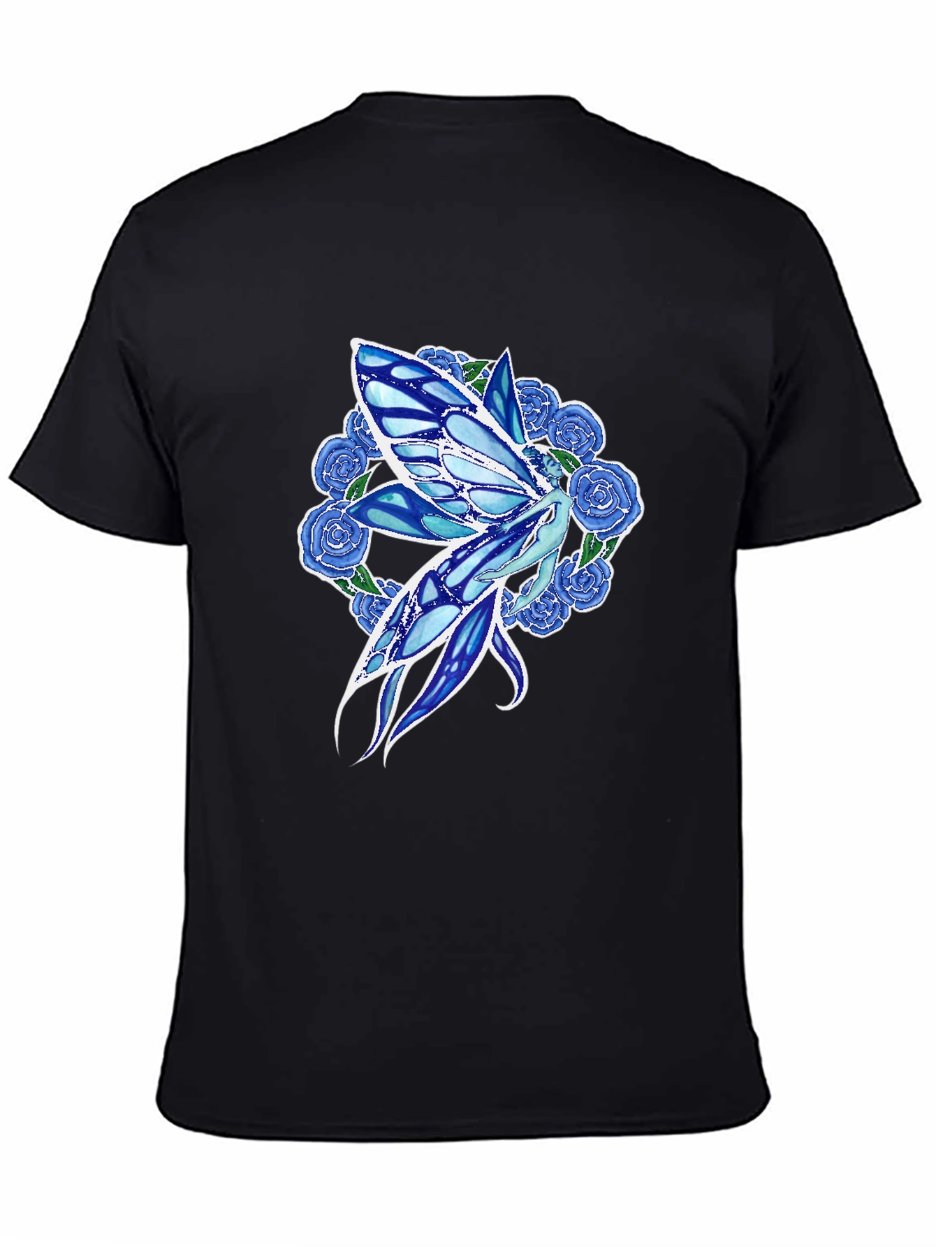 Fairy & Roses Graphic Tee - Black