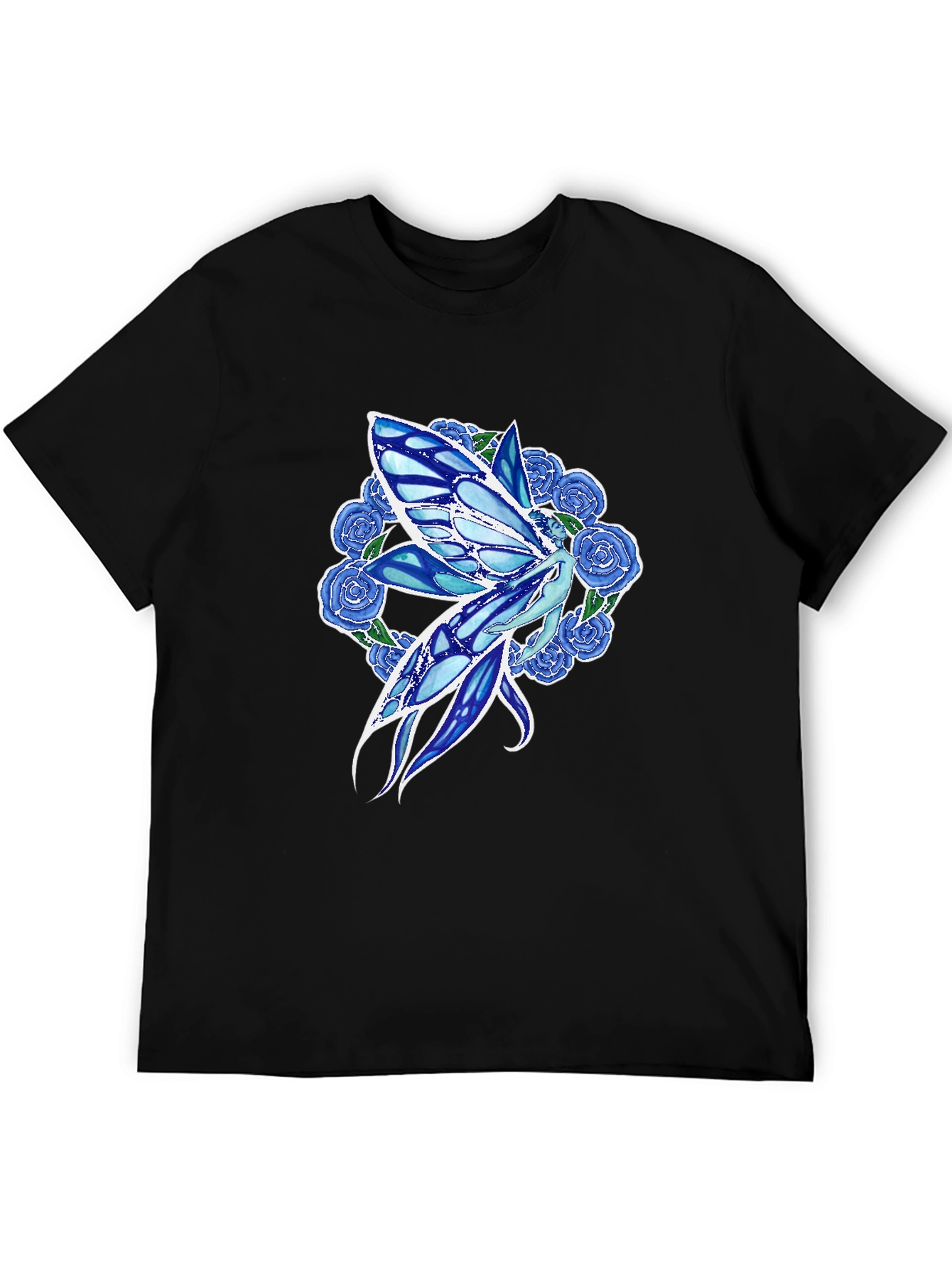 Fairy & Roses Graphic Tee - Black