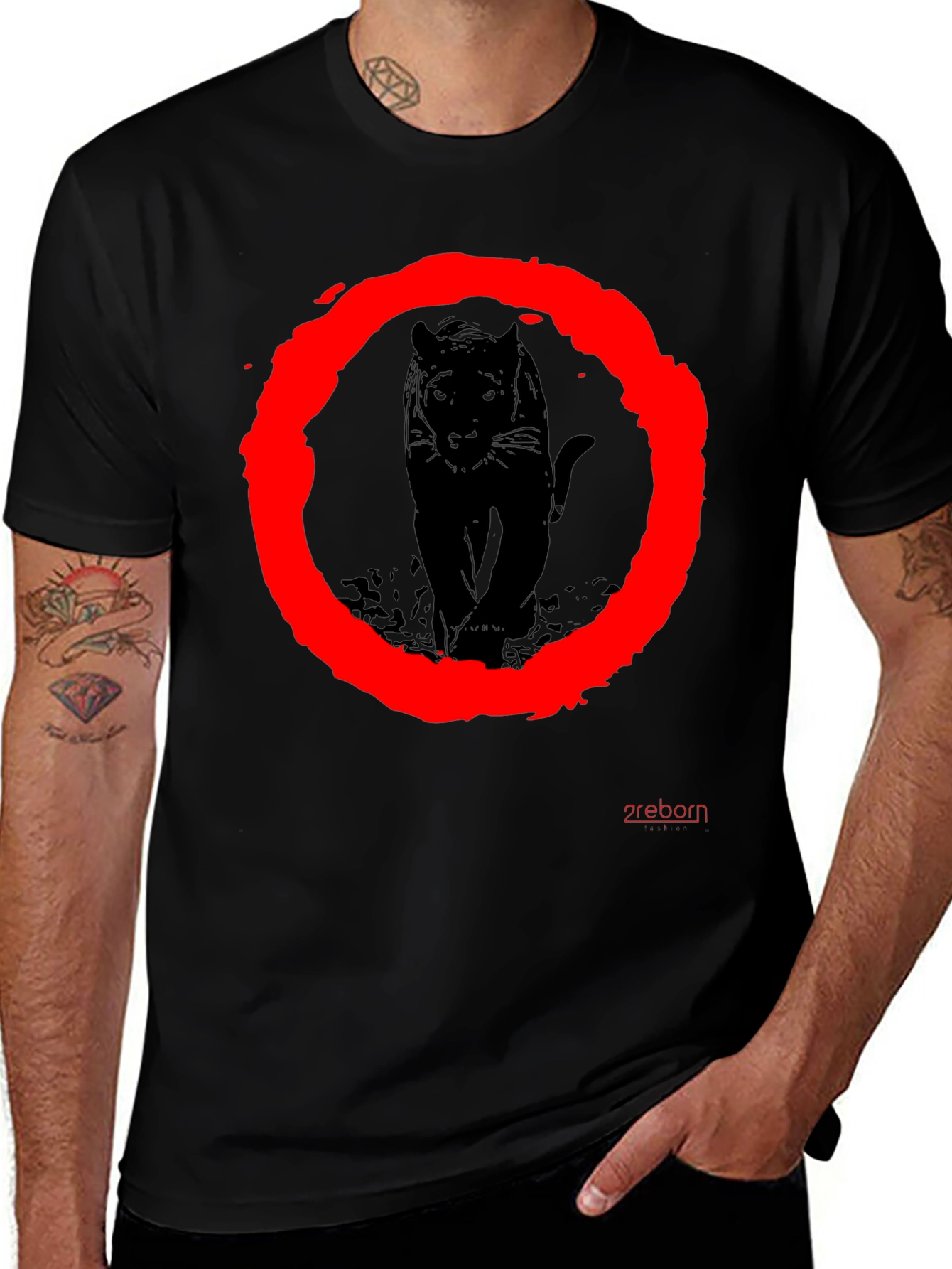 Black Panther Graphic Tee - Stylish Mens Crew Neck