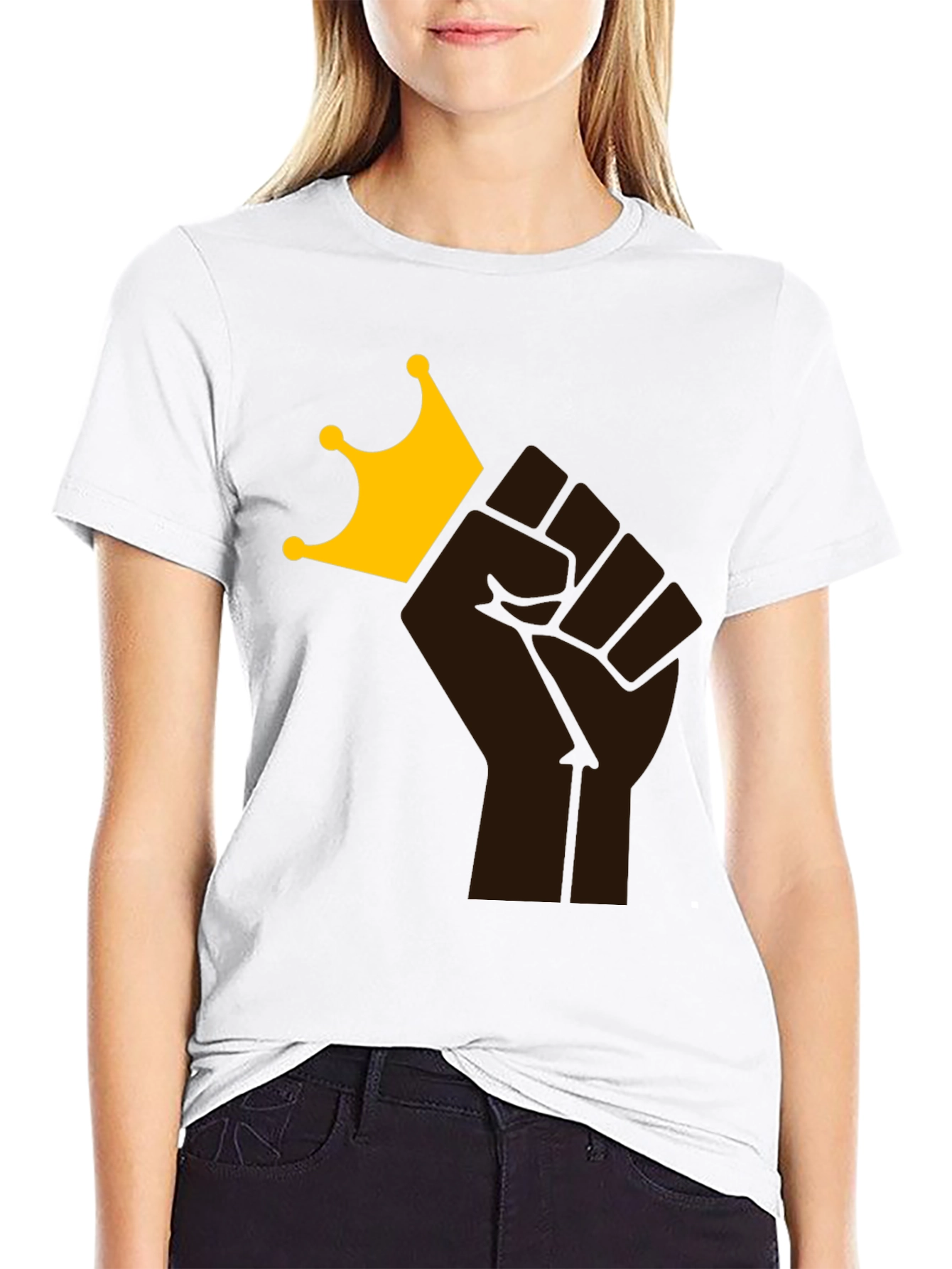 Black Power Fist King T-Shirt