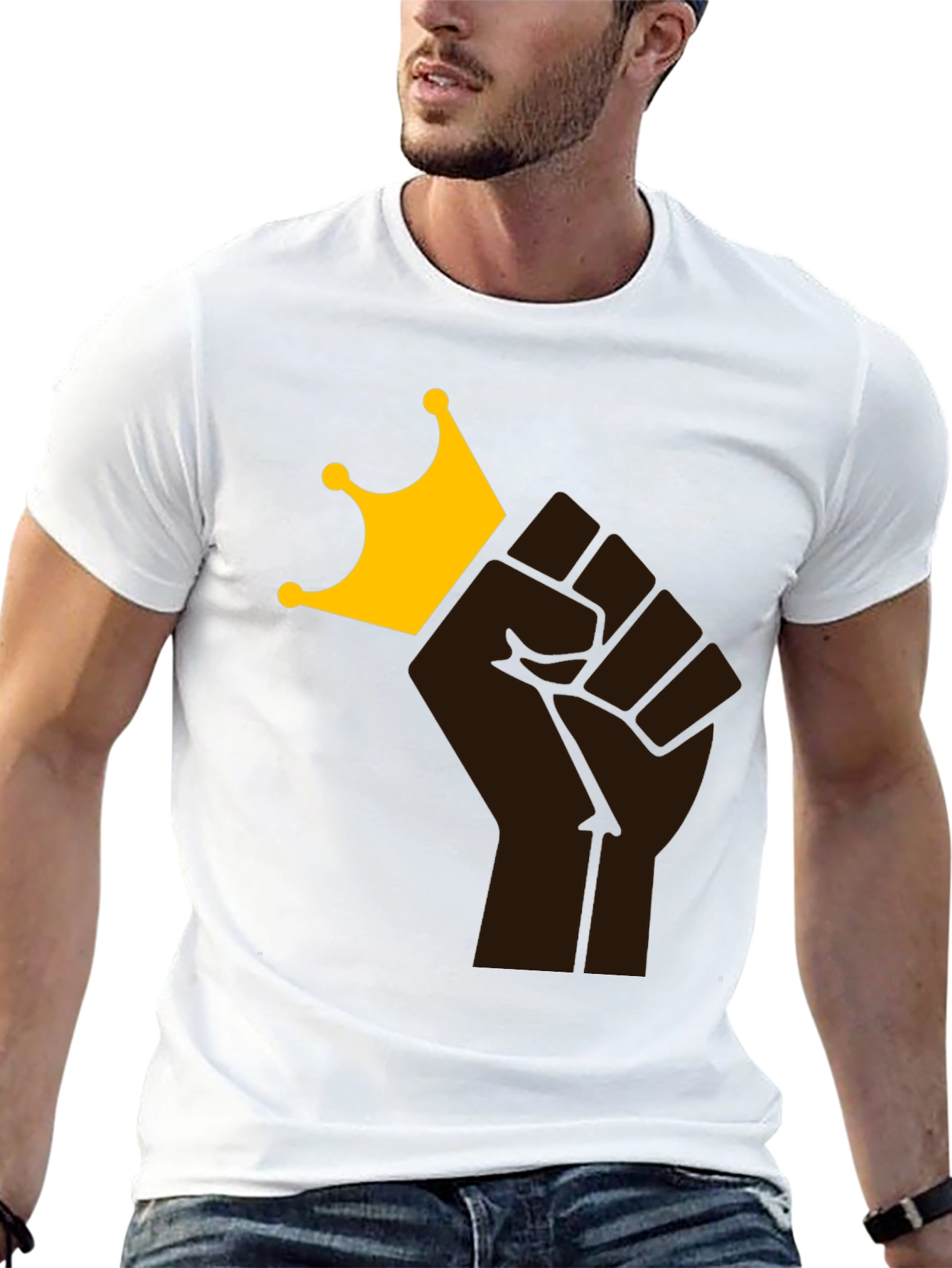 Black Power Fist King T-Shirt