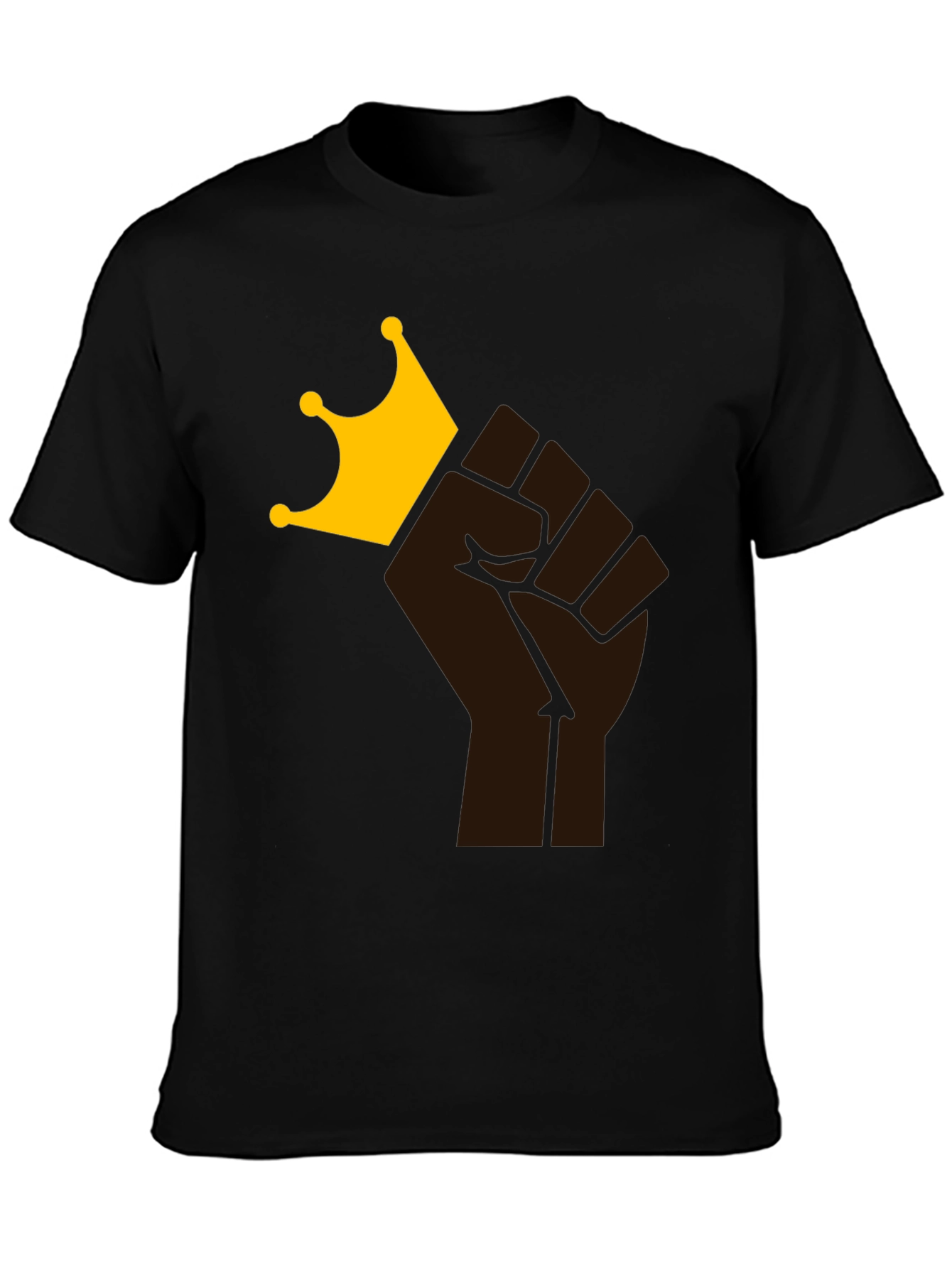 Black Power Fist King T-Shirt