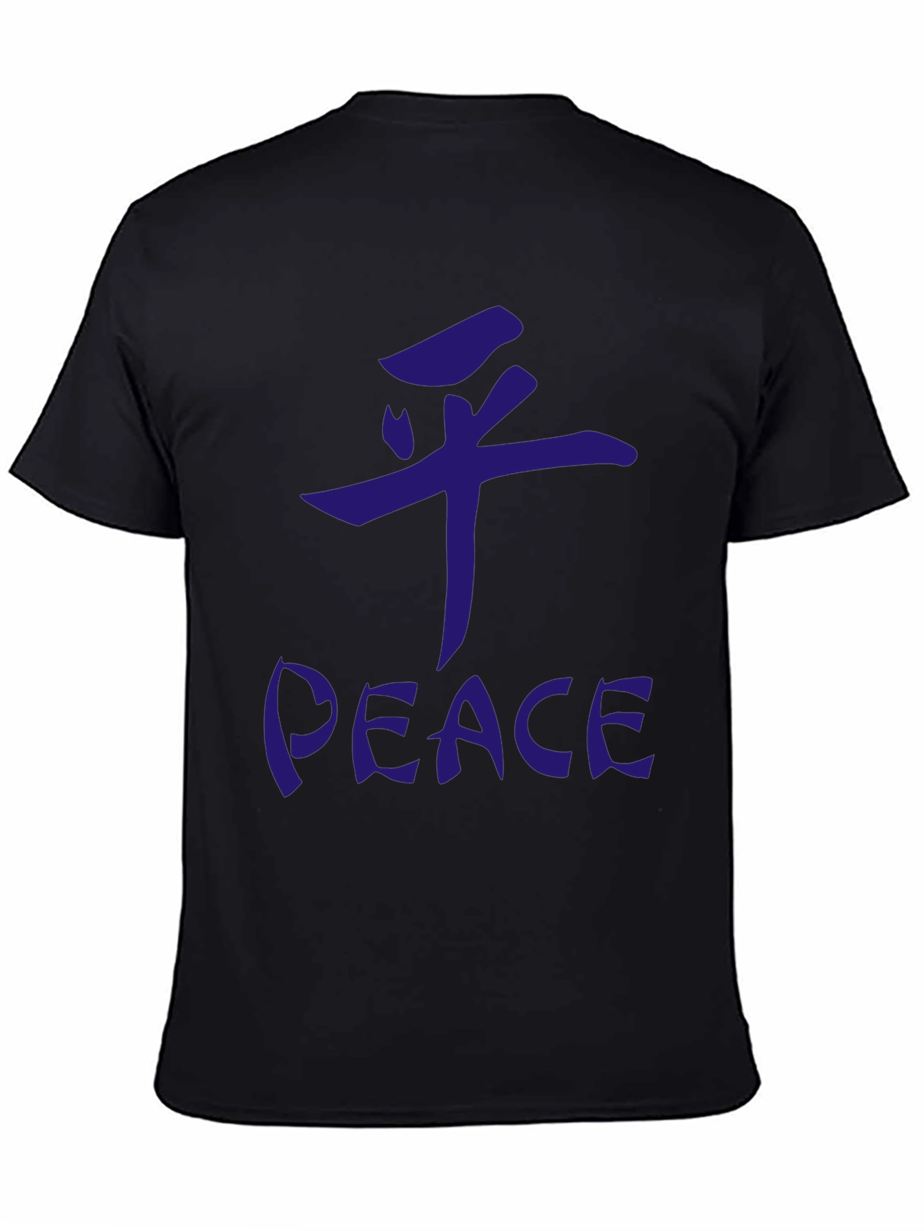 Peace Graphic Tee - Casual Black T-Shirt