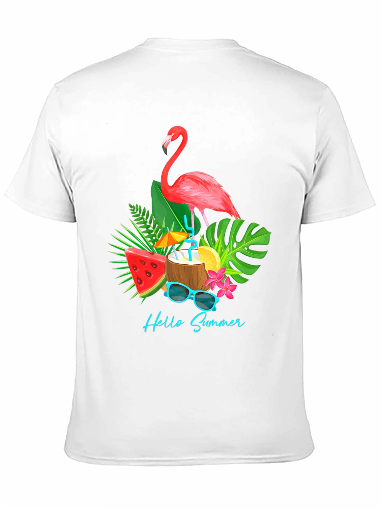 Summer Flamingo Graphic T-Shirt