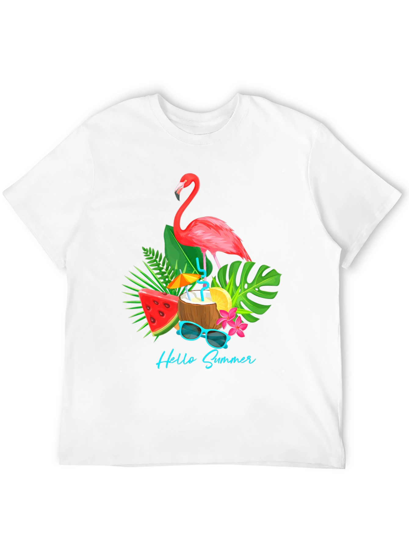 Summer Flamingo Graphic T-Shirt