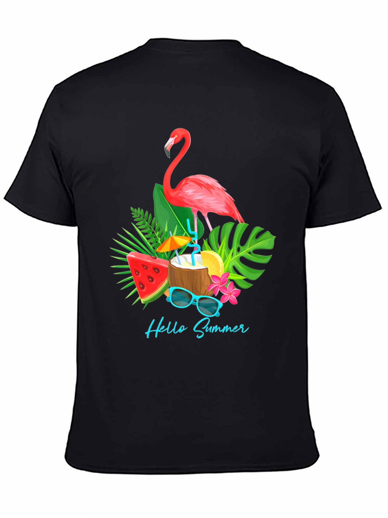 Summer Flamingo Graphic T-Shirt