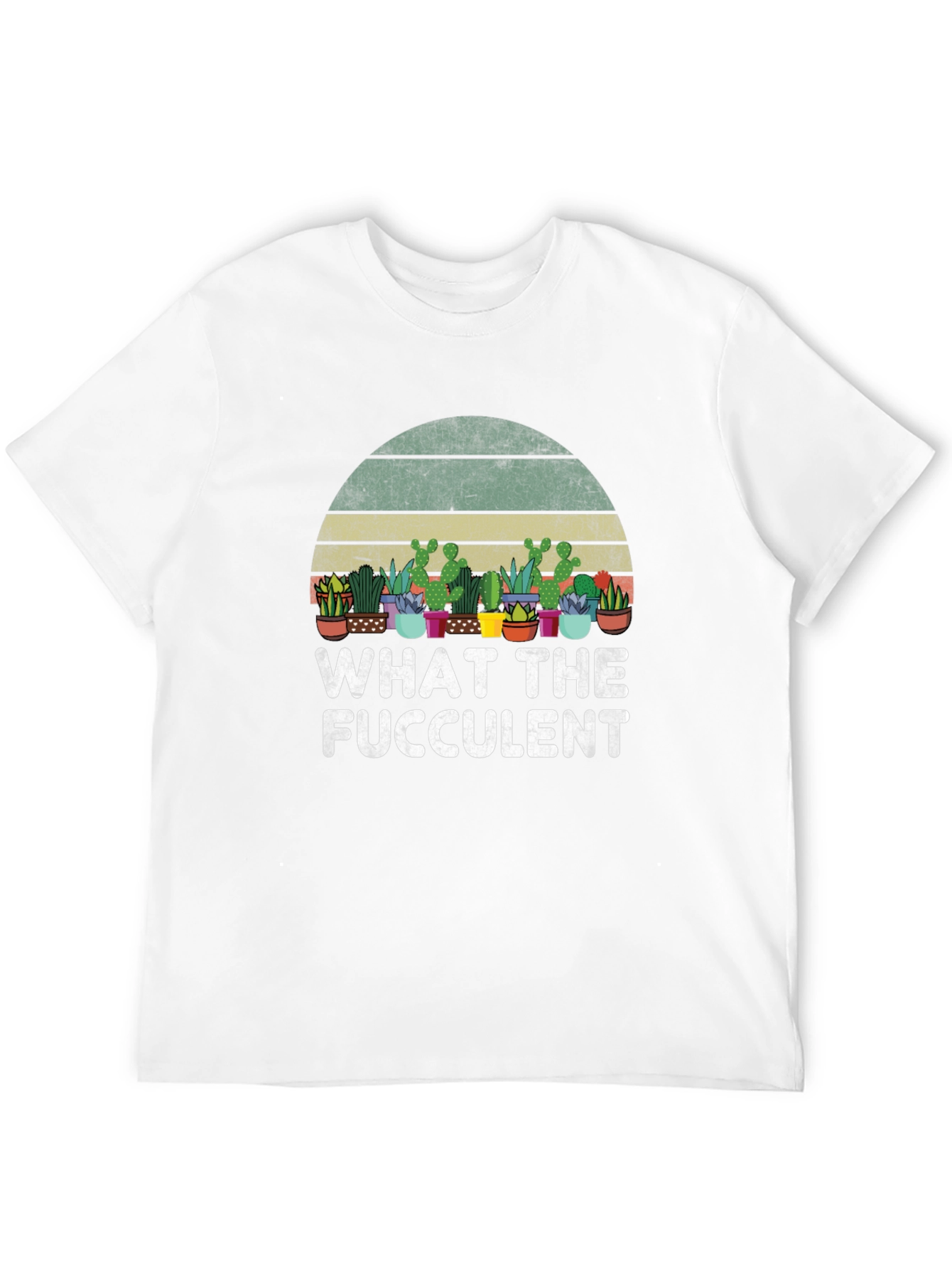 What The Fucculent Succulent Plant Graphic T-Shirt