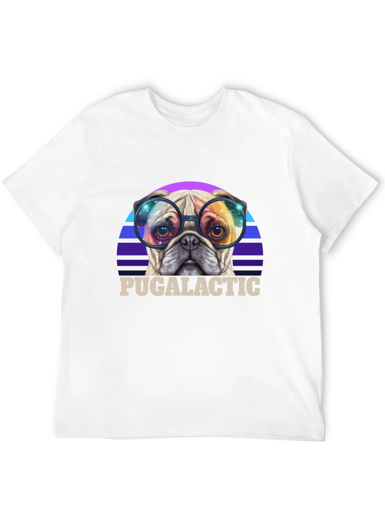 Puggalactic T-Shirt: Galactic Pug in Glasses