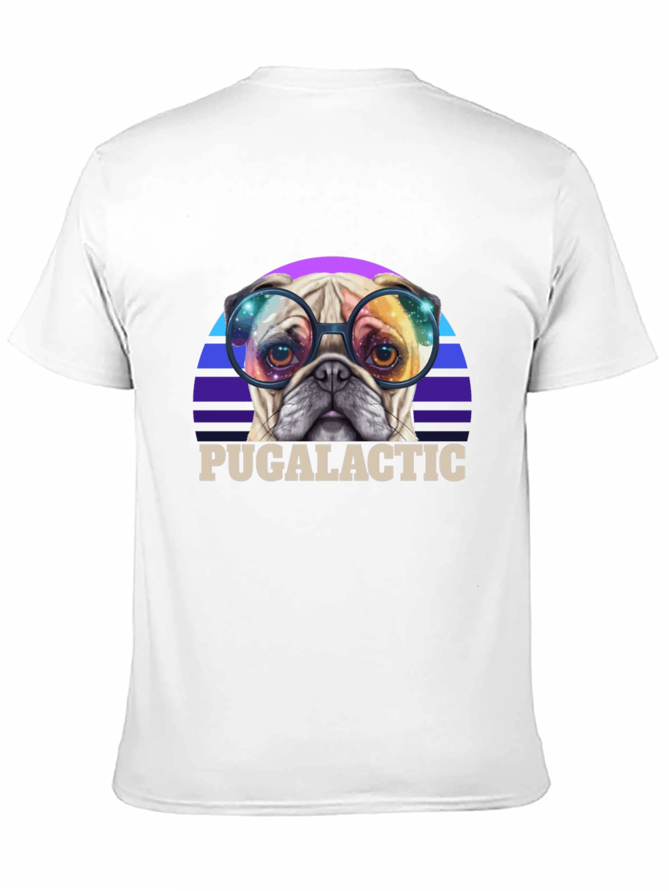 Puggalactic T-Shirt: Galactic Pug in Glasses