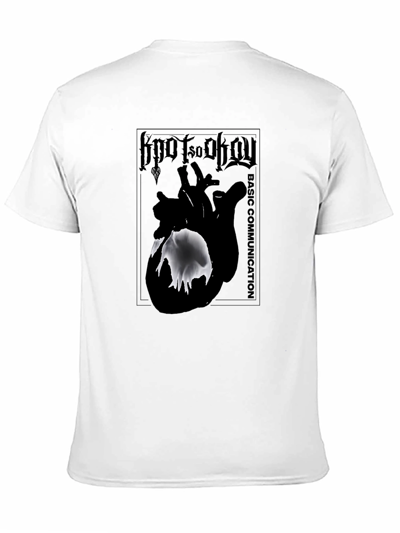 Basic Communication Heart Graphic T-Shirt