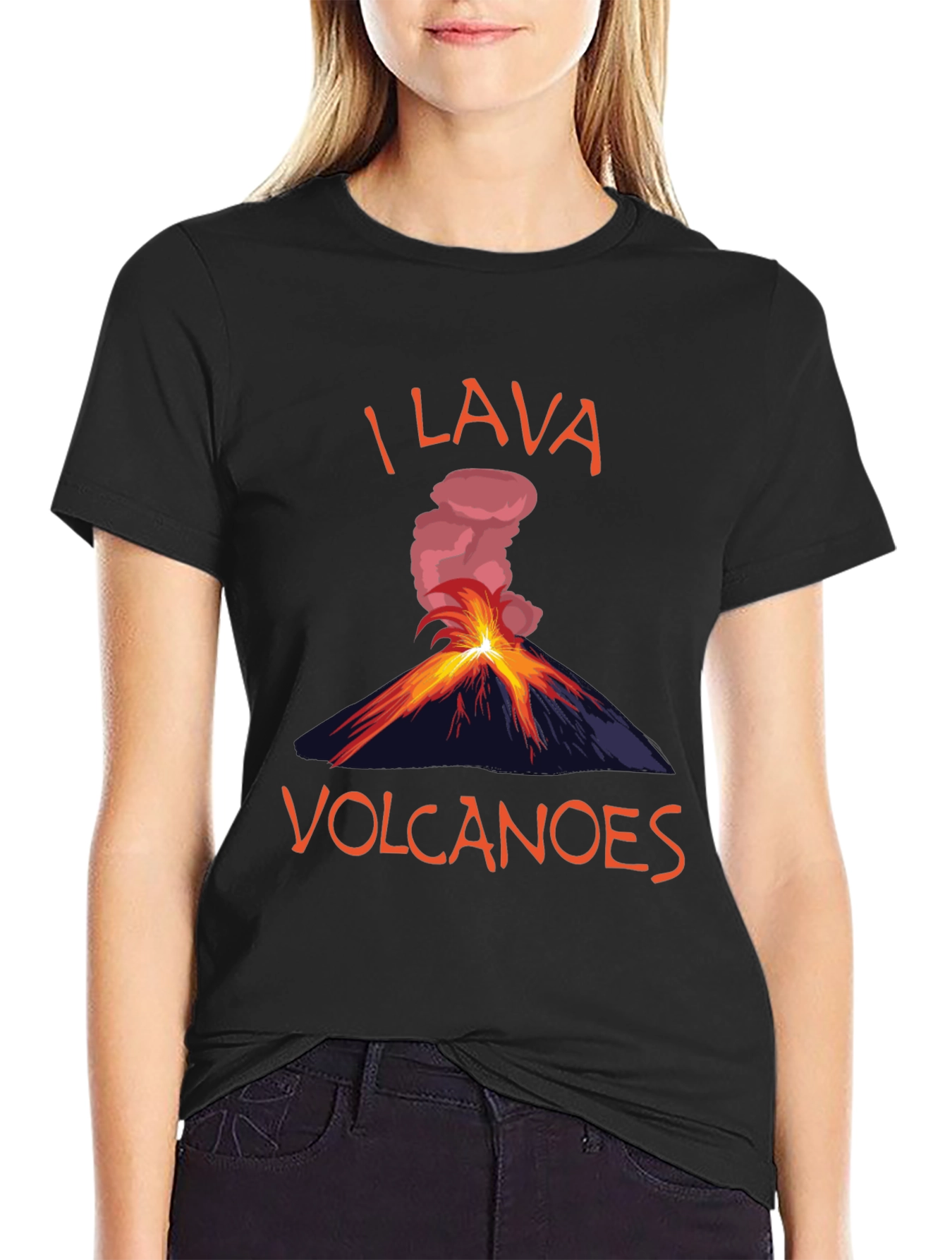 I Lava Volcanoes T-Shirt Funny Graphic Tee