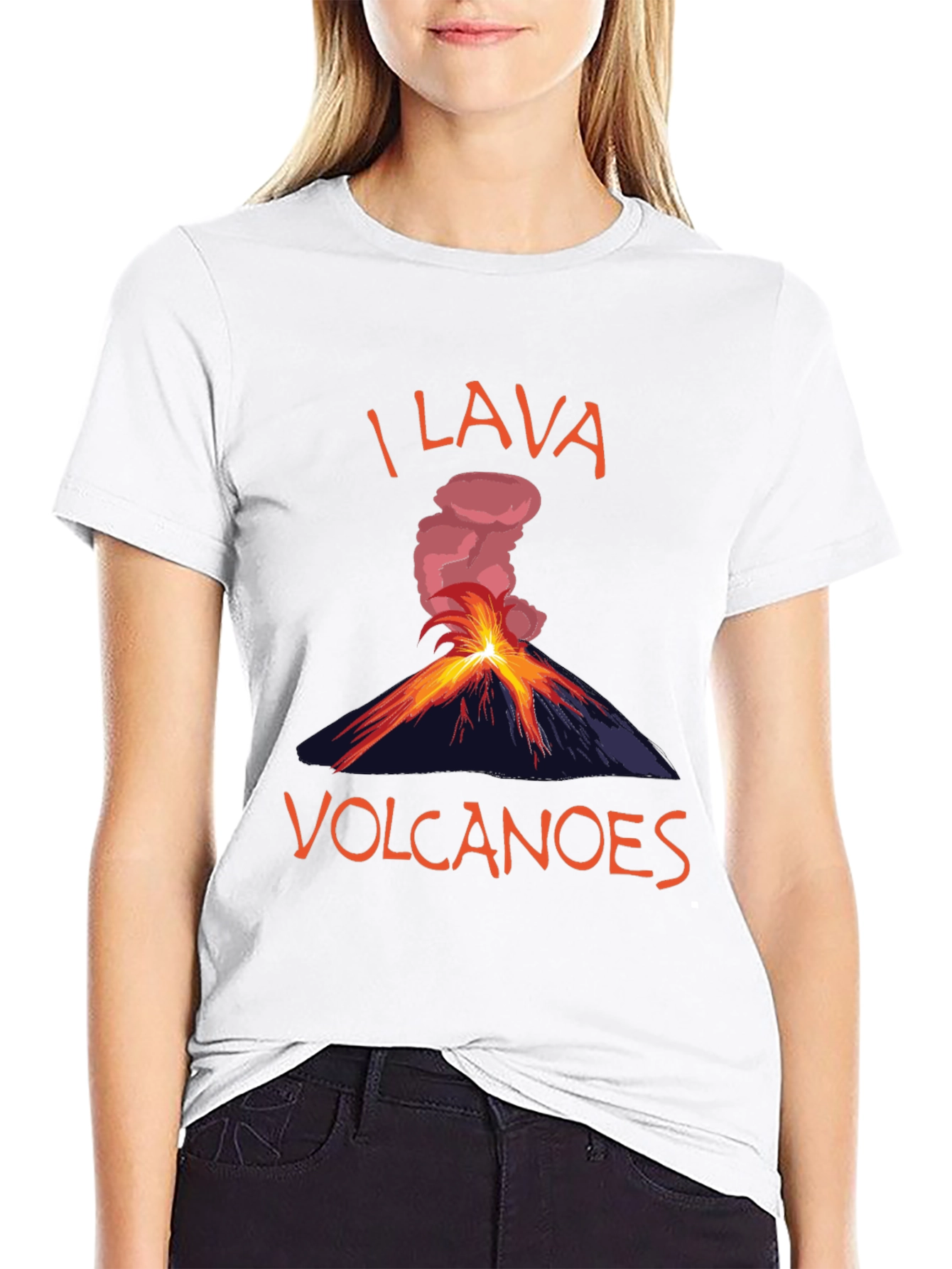 I Lava Volcanoes T-Shirt Funny Graphic Tee