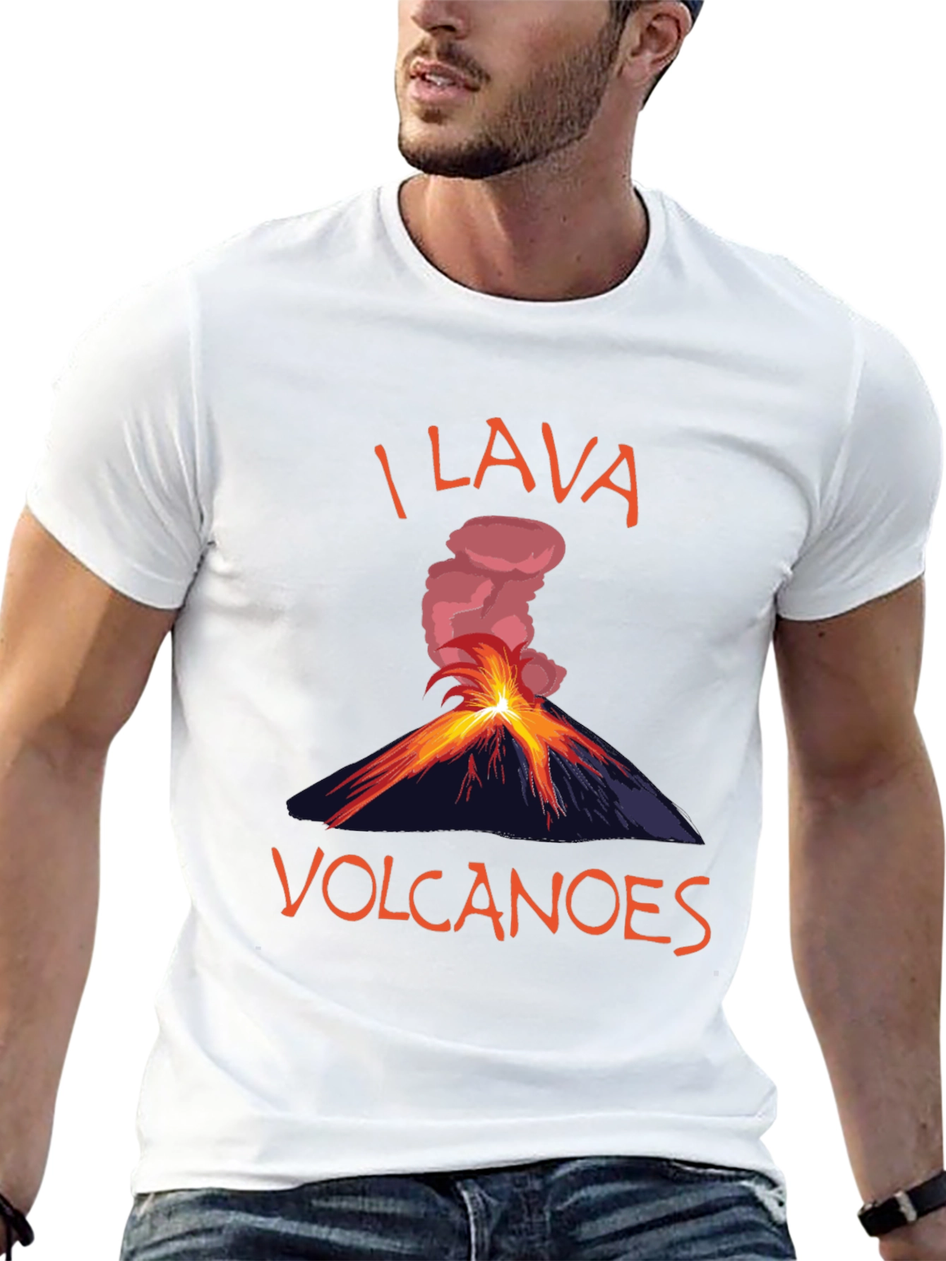 I Lava Volcanoes T-Shirt Funny Graphic Tee