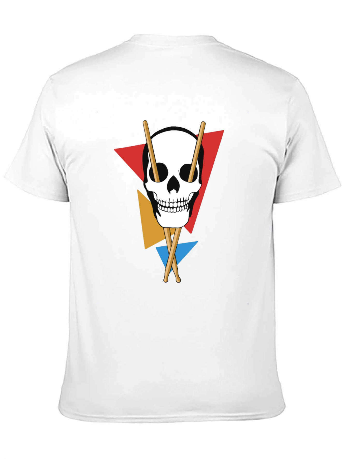 Skull Drumsticks T-Shirt - Music Lover Tee
