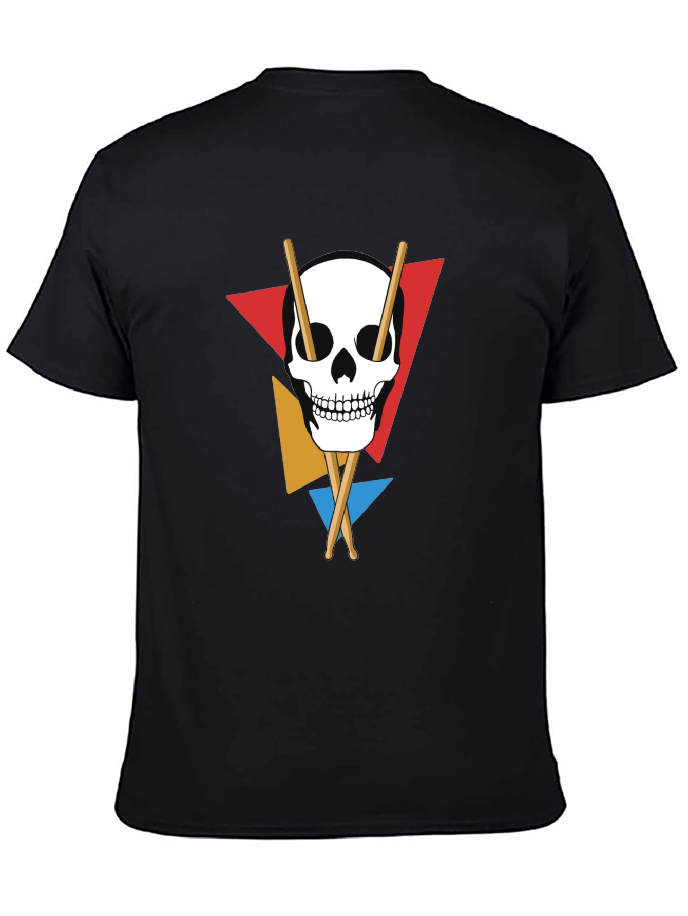 Skull Drumsticks T-Shirt - Music Lover Tee