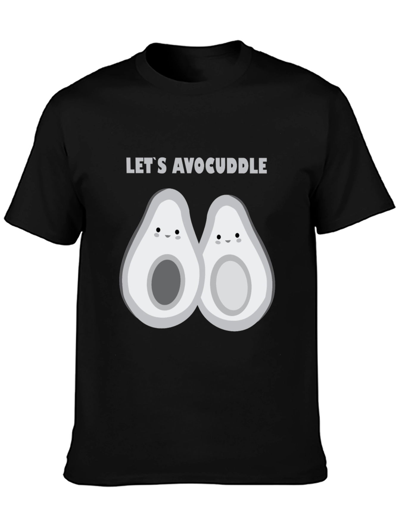Lets Avocuddle Black Graphic Tee
