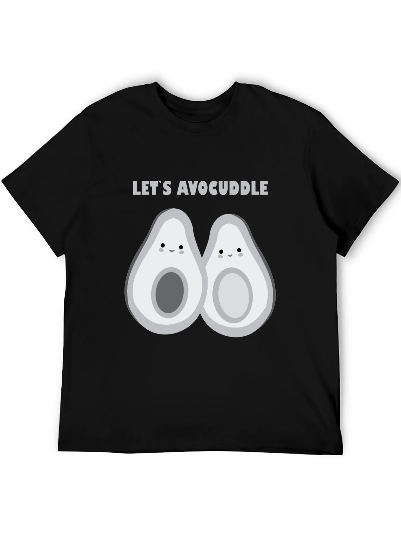 Lets Avocuddle Black Graphic Tee
