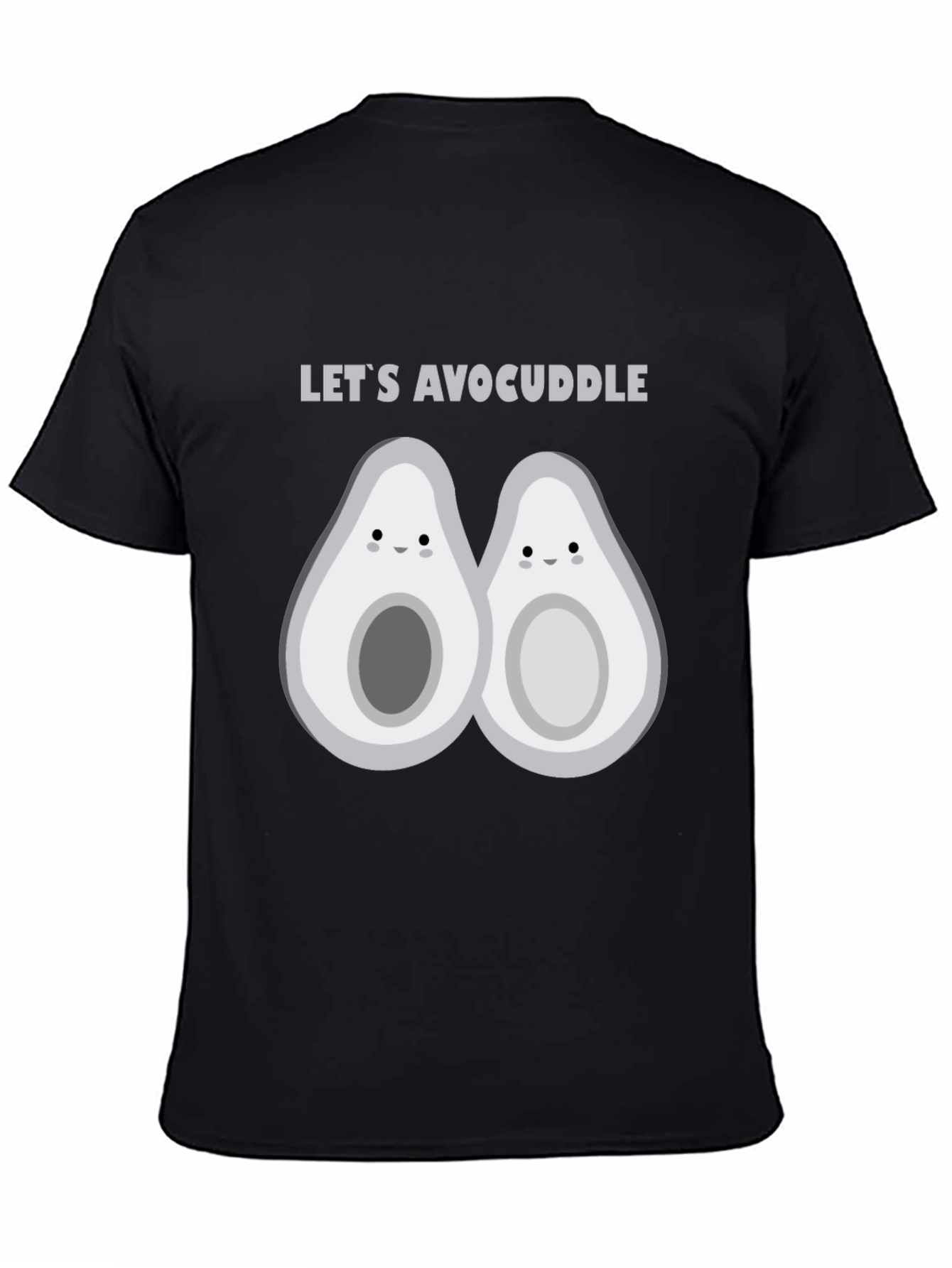 Lets Avocuddle Black Graphic Tee