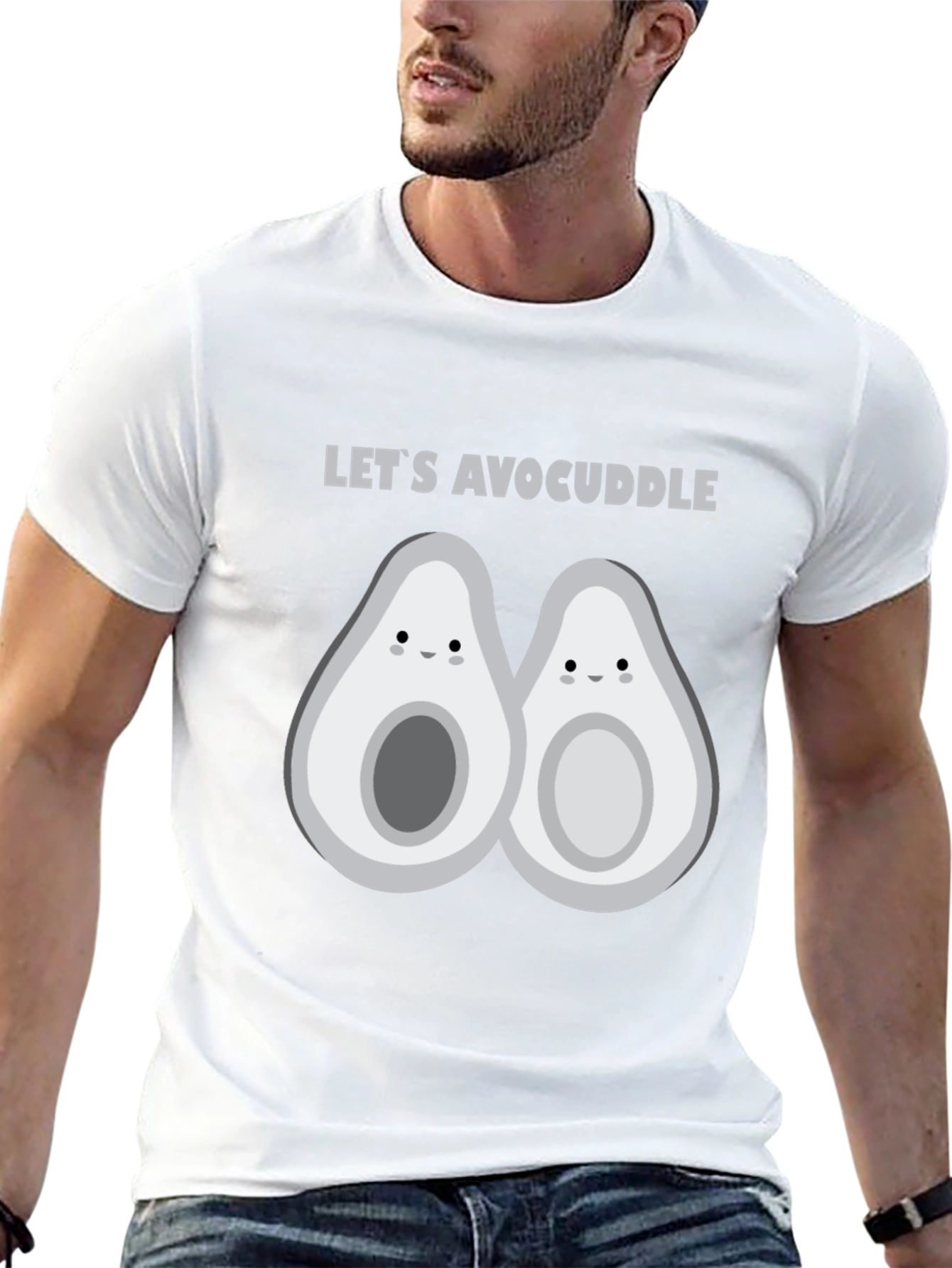 Lets Avocuddle Black Graphic Tee
