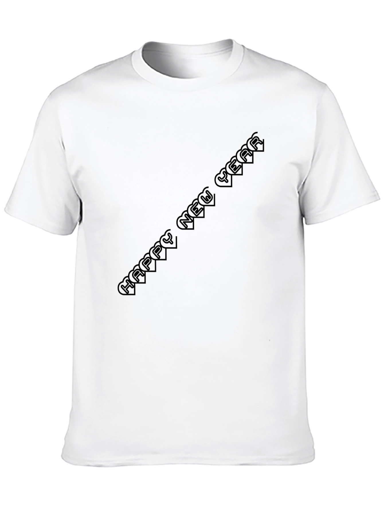 New Year Celebration Black T-Shirt