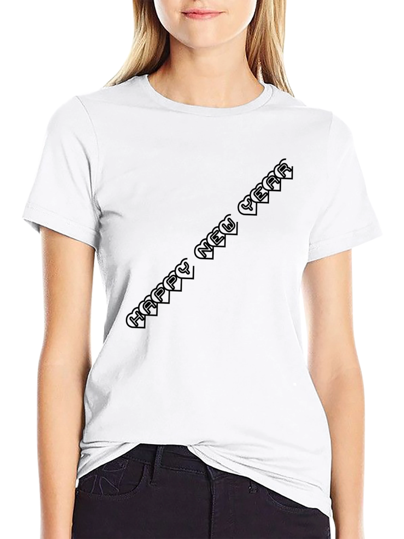 New Year Celebration Black T-Shirt