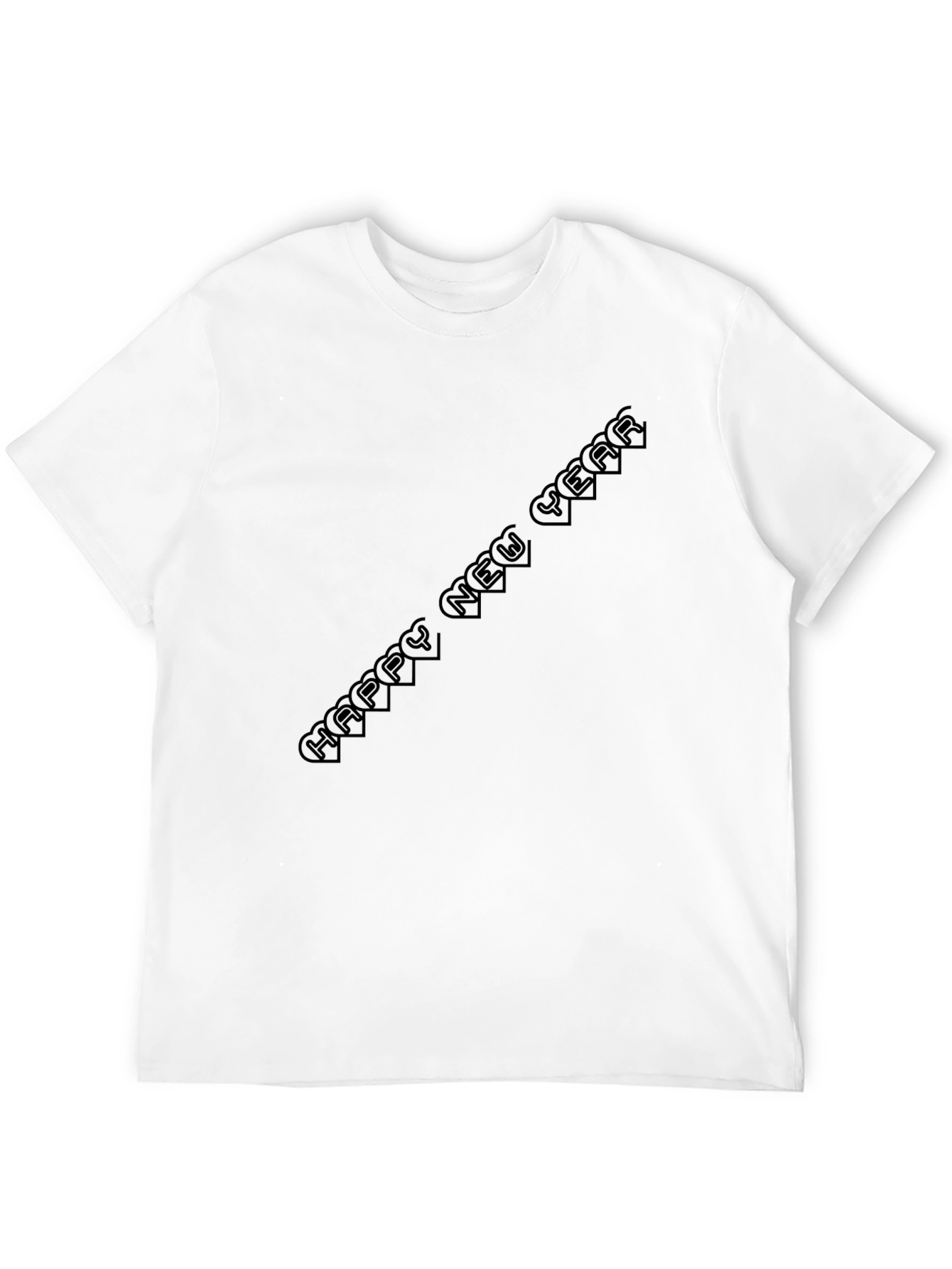 New Year Celebration Black T-Shirt