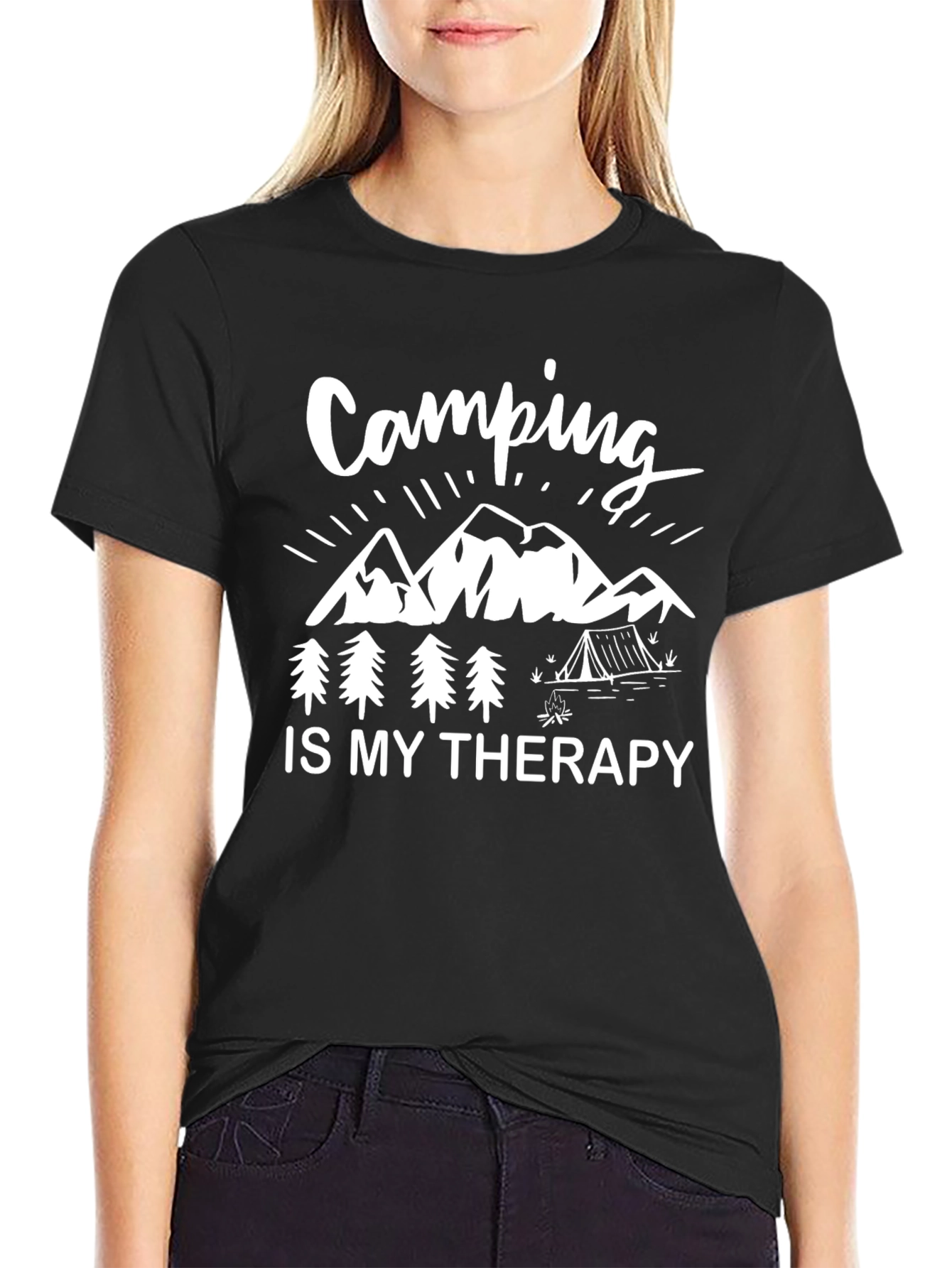 Camping is my Therapy Graphic T-Shirt