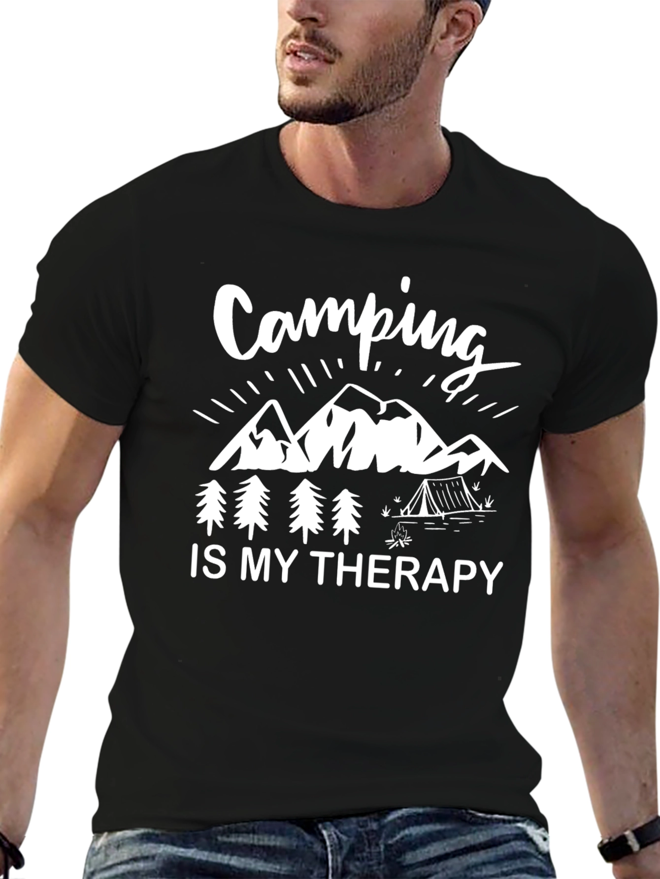 Camping is my Therapy Graphic T-Shirt