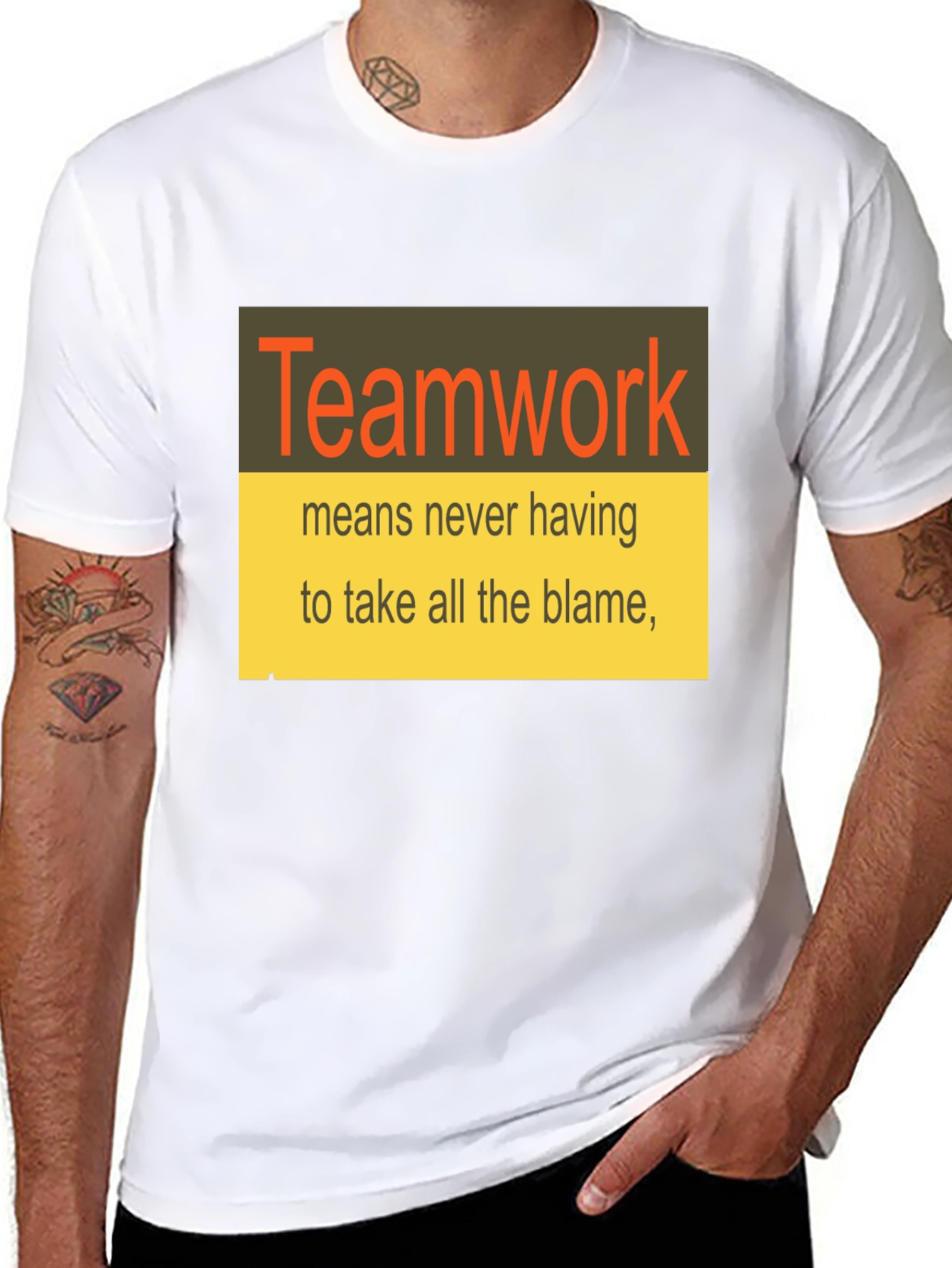 Teamwork T-Shirt Funny Slogan Tee