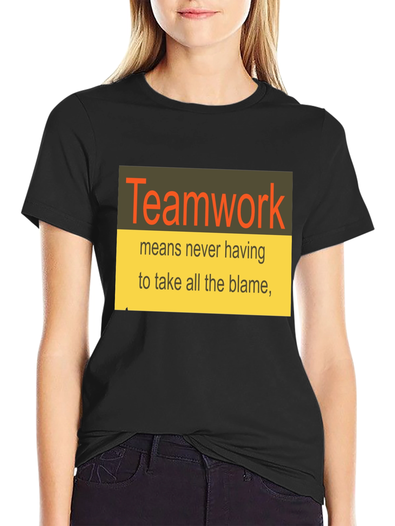 Teamwork T-Shirt Funny Slogan Tee