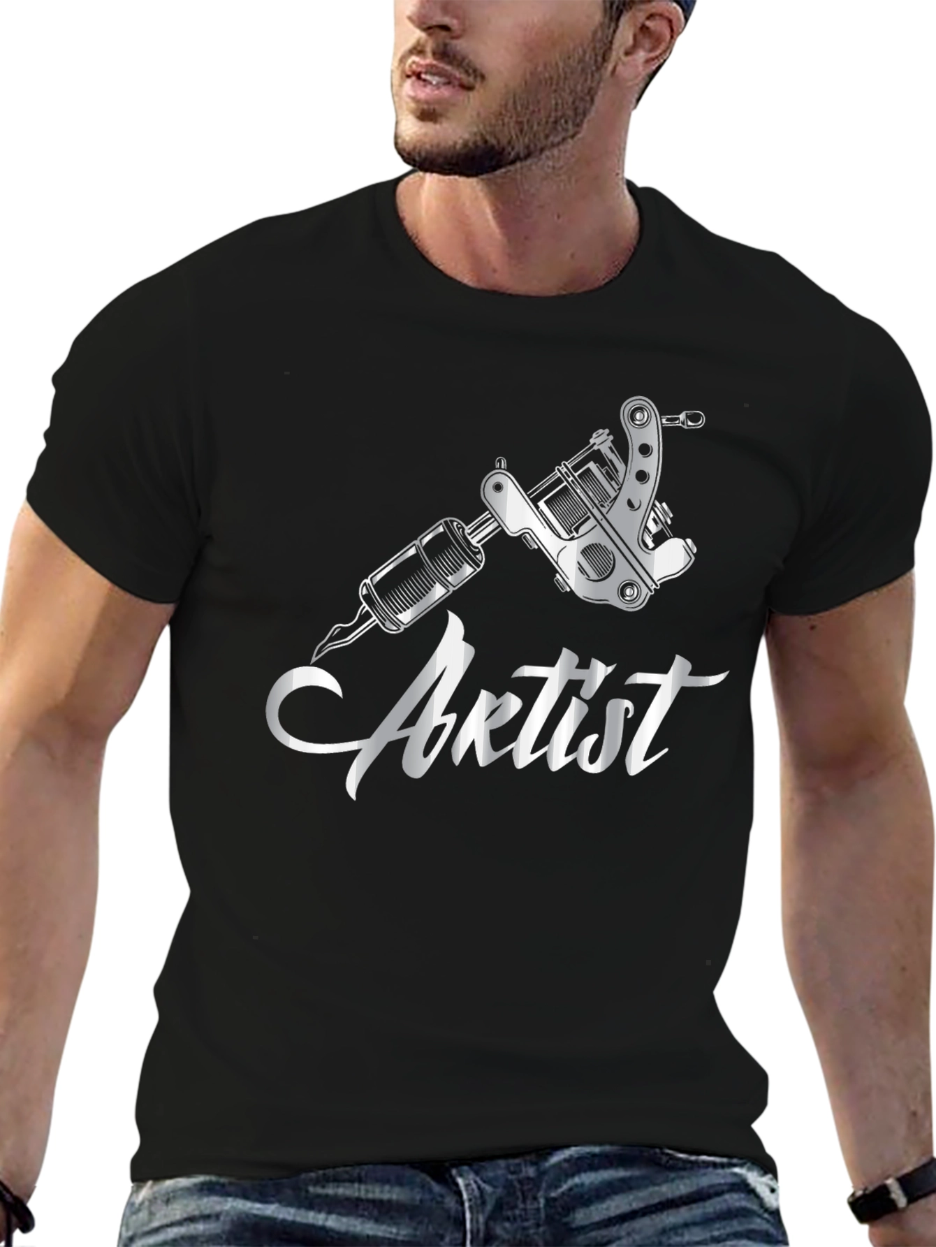 Tattoo Artist Black Graphic Tee