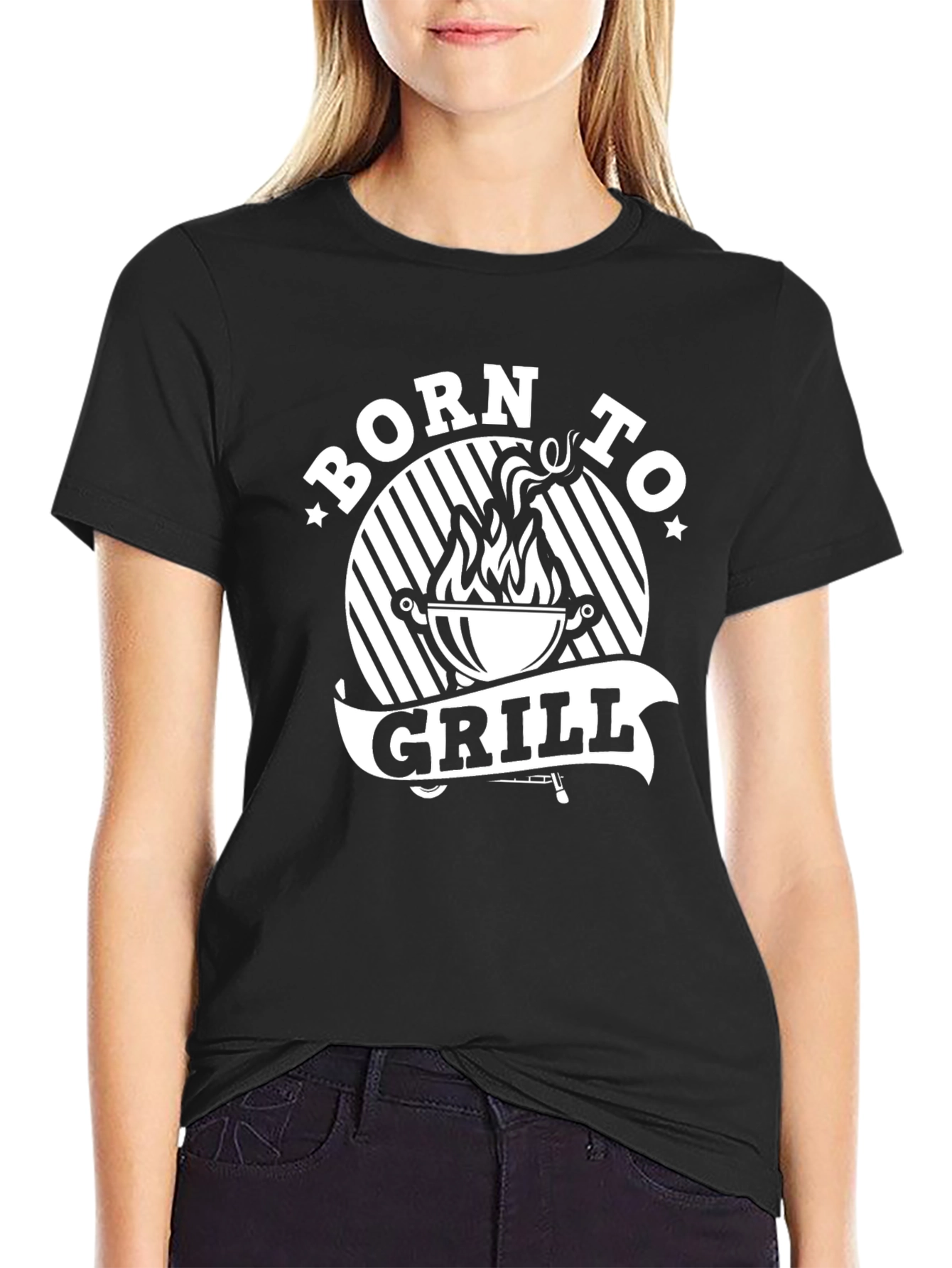 Born to Grill Black T-Shirt - BBQ Master
