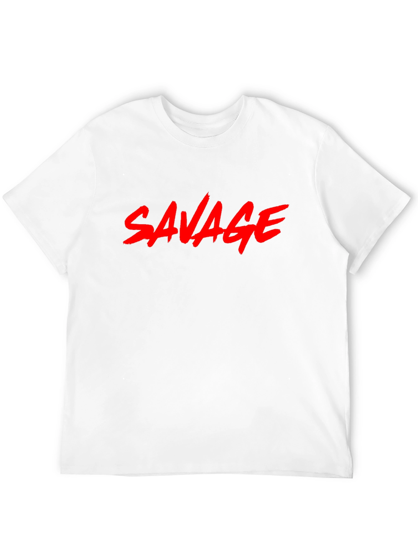 Savage Graphic T-Shirt - Bold Red Print