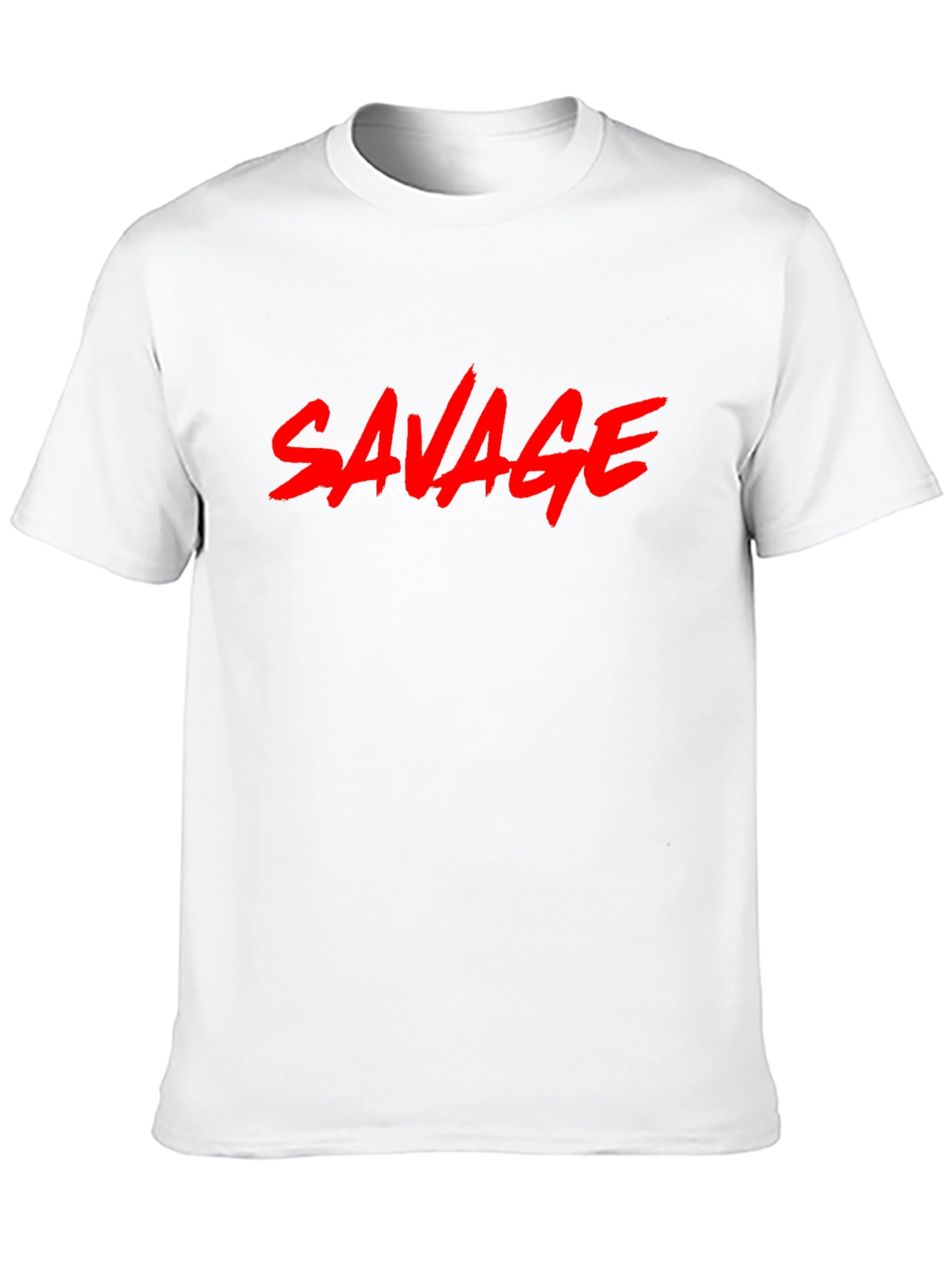 Savage Graphic T-Shirt - Bold Red Print