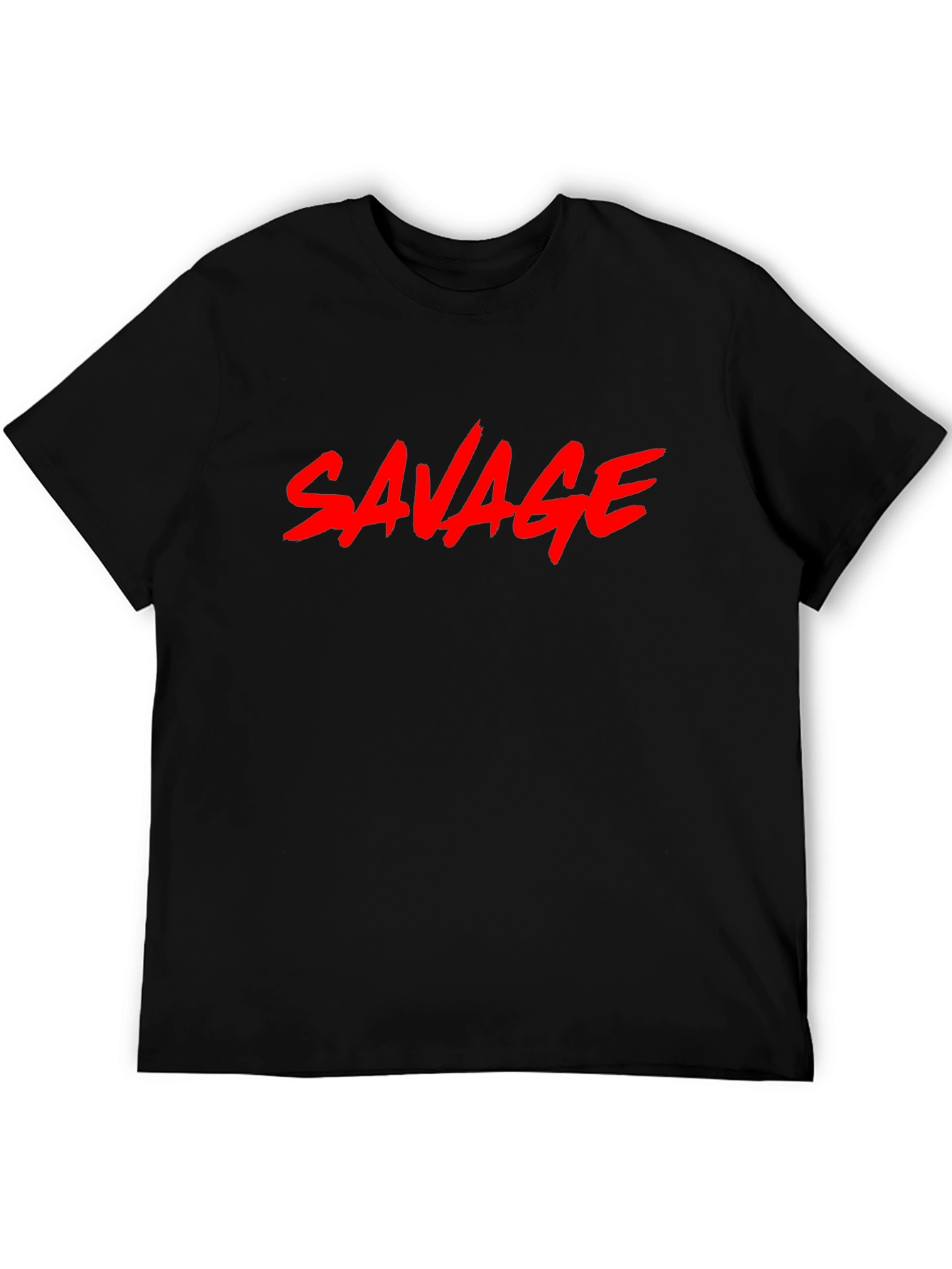 Savage Graphic T-Shirt - Bold Red Print