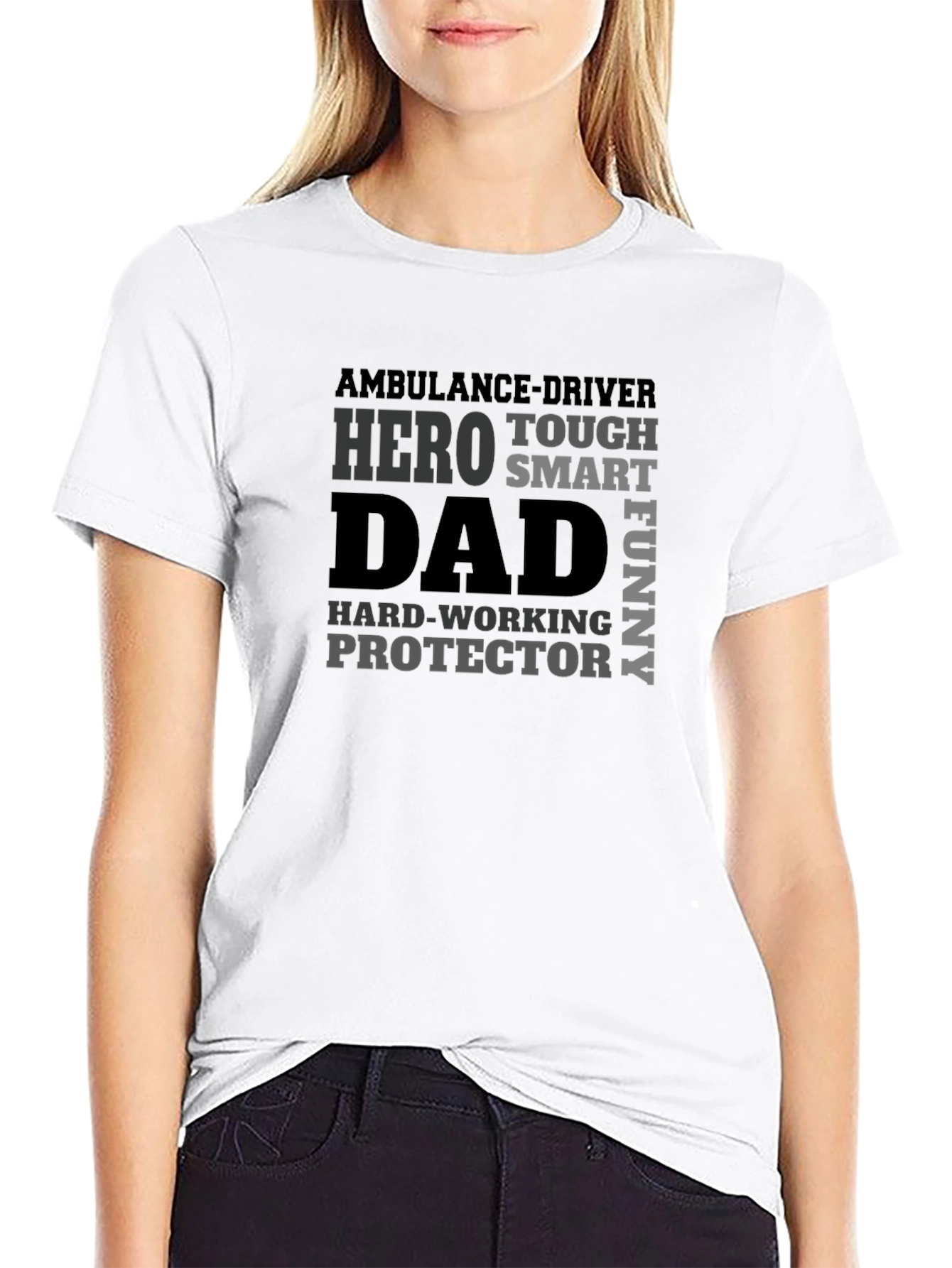Hero Dad T-Shirt - Ambulance Driver Fathers Day Gift