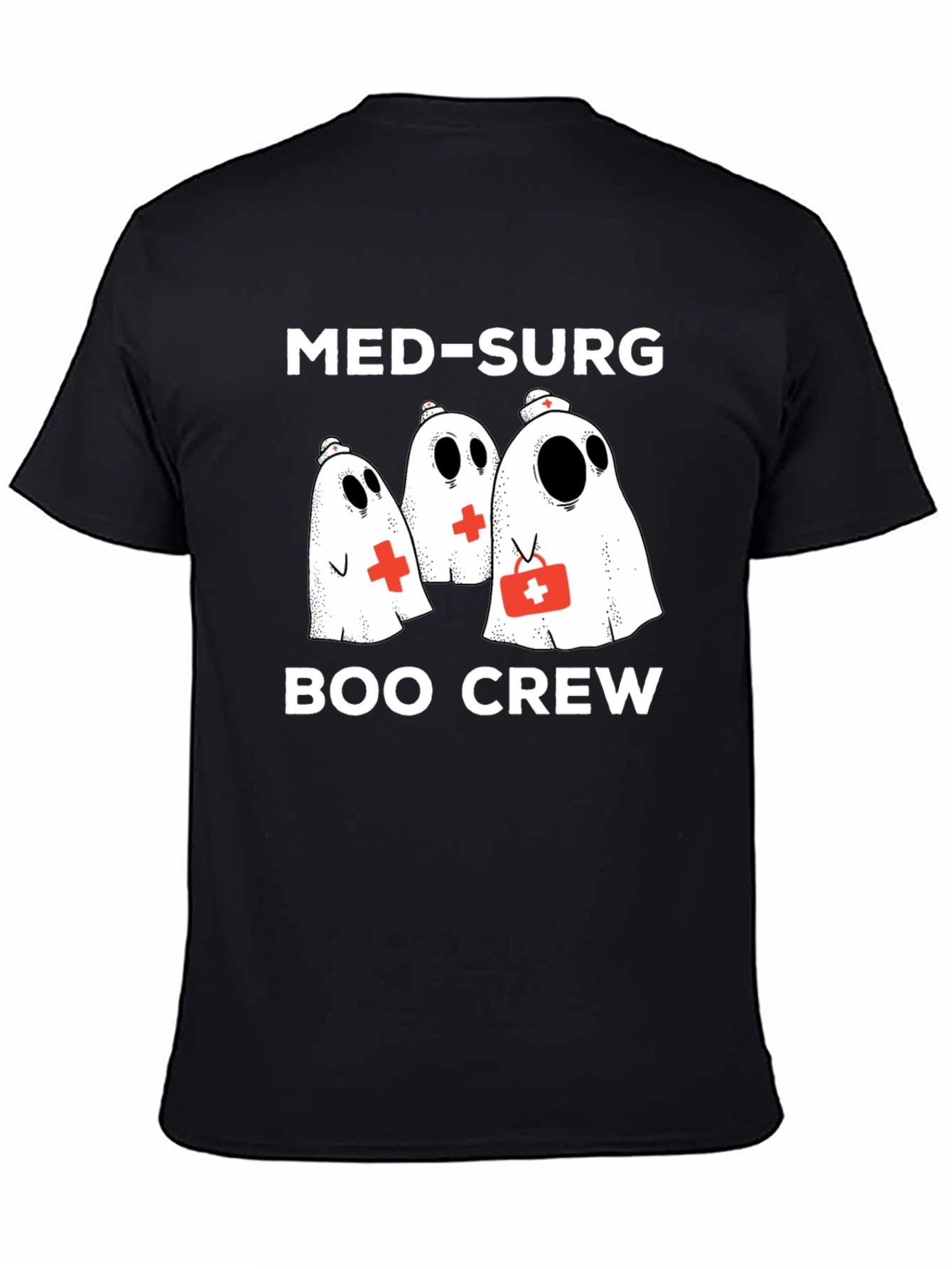 Med-Surg Boo Crew Black T-Shirt