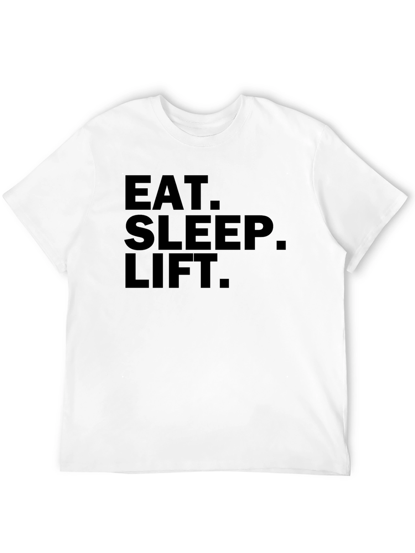 Eat. Sleep. Lift. Graphic Black T-Shirt