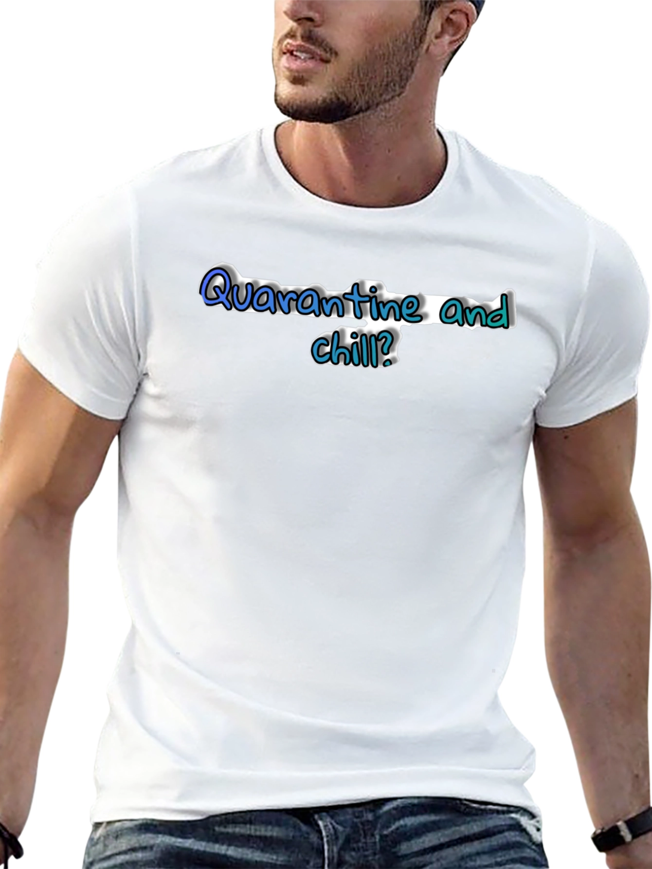 Quarantine and Chill Black T-Shirt