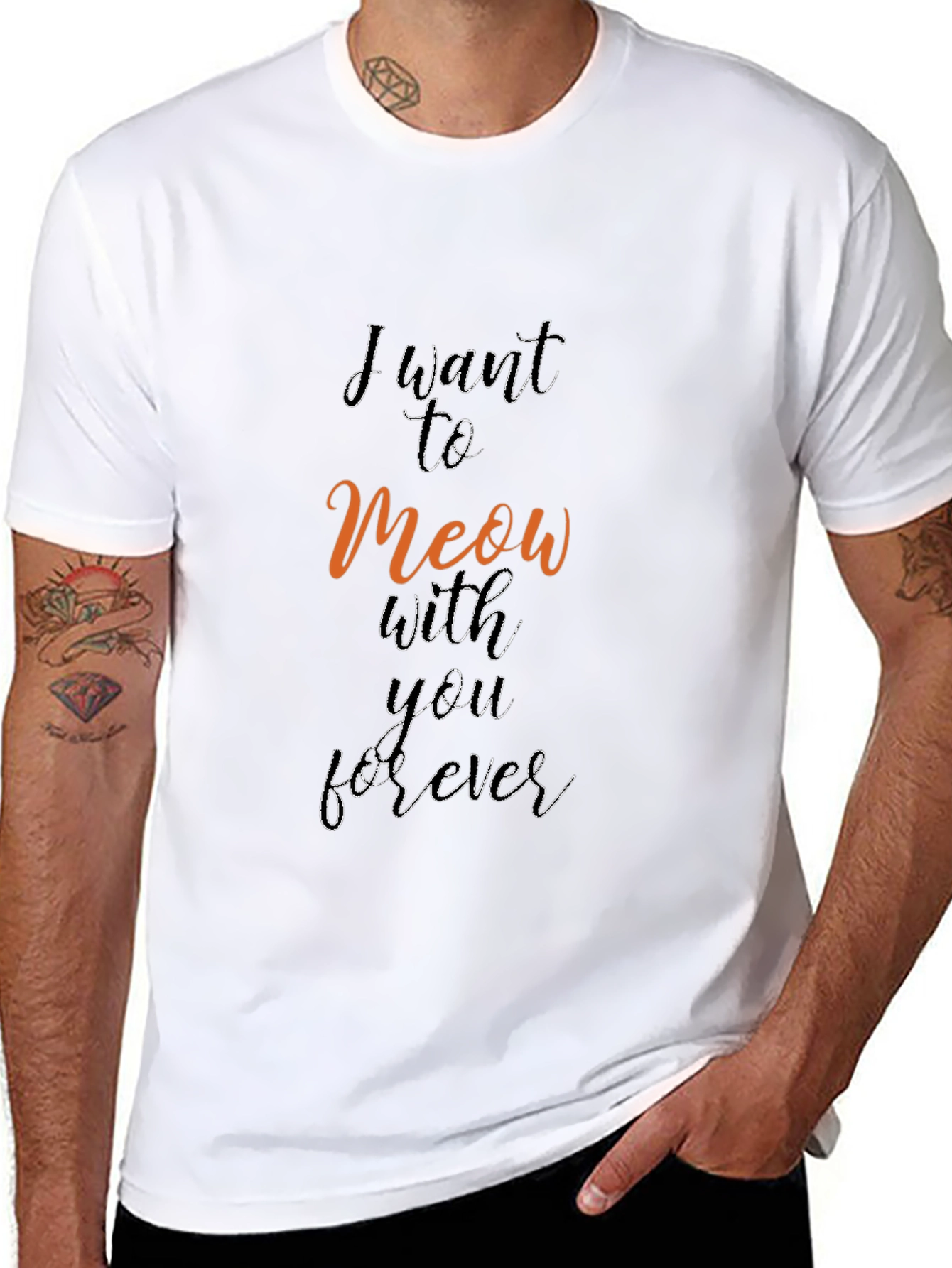 Meow Forever Graphic Tee - Soft & Stylish