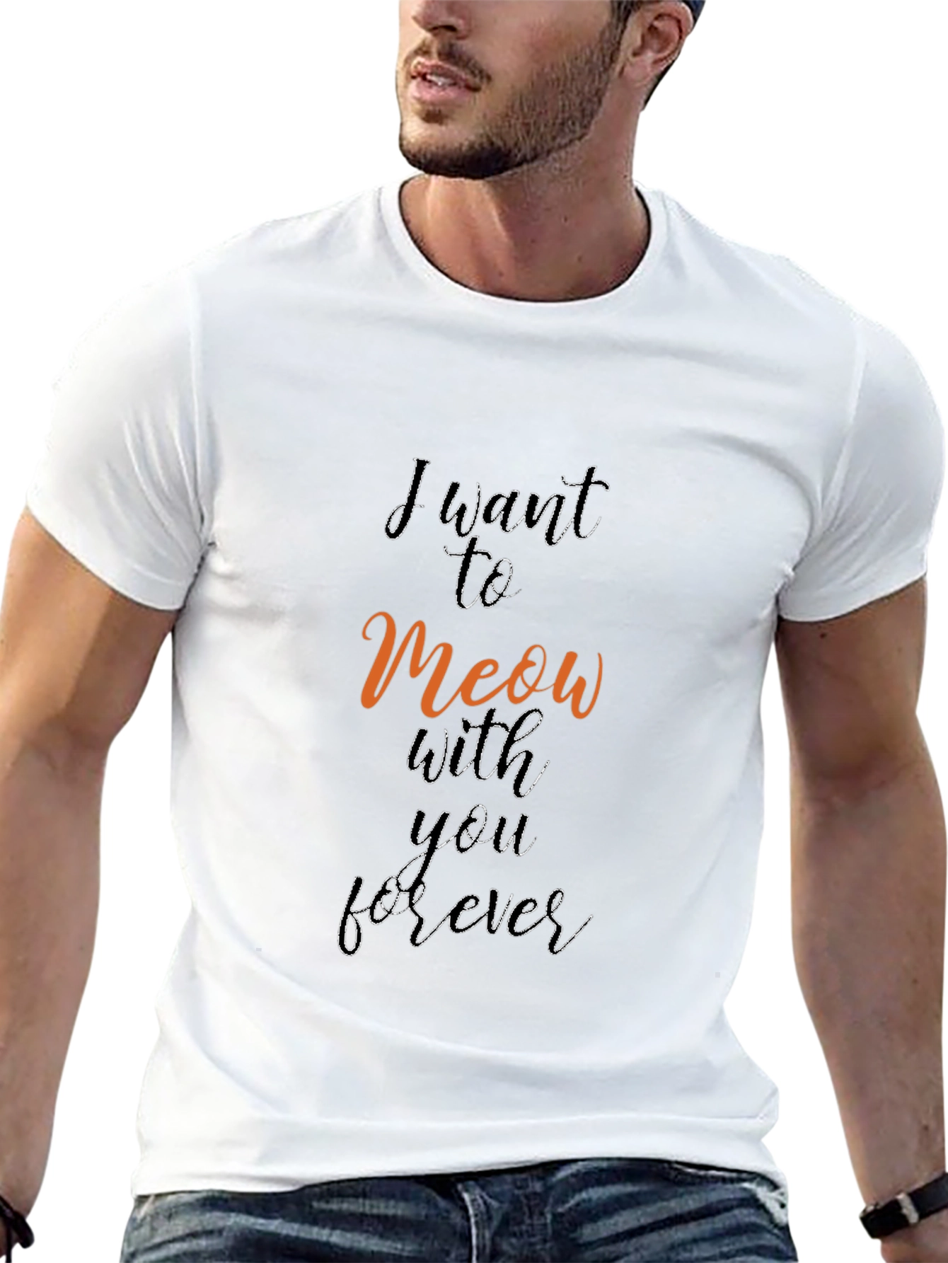 Meow Forever Graphic Tee - Soft & Stylish
