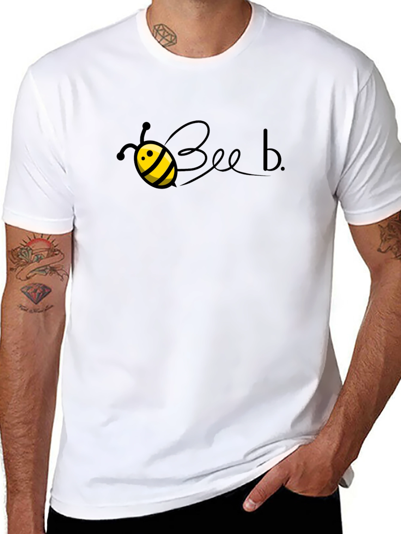 Bee-Themed Black T-Shirt - Beeb