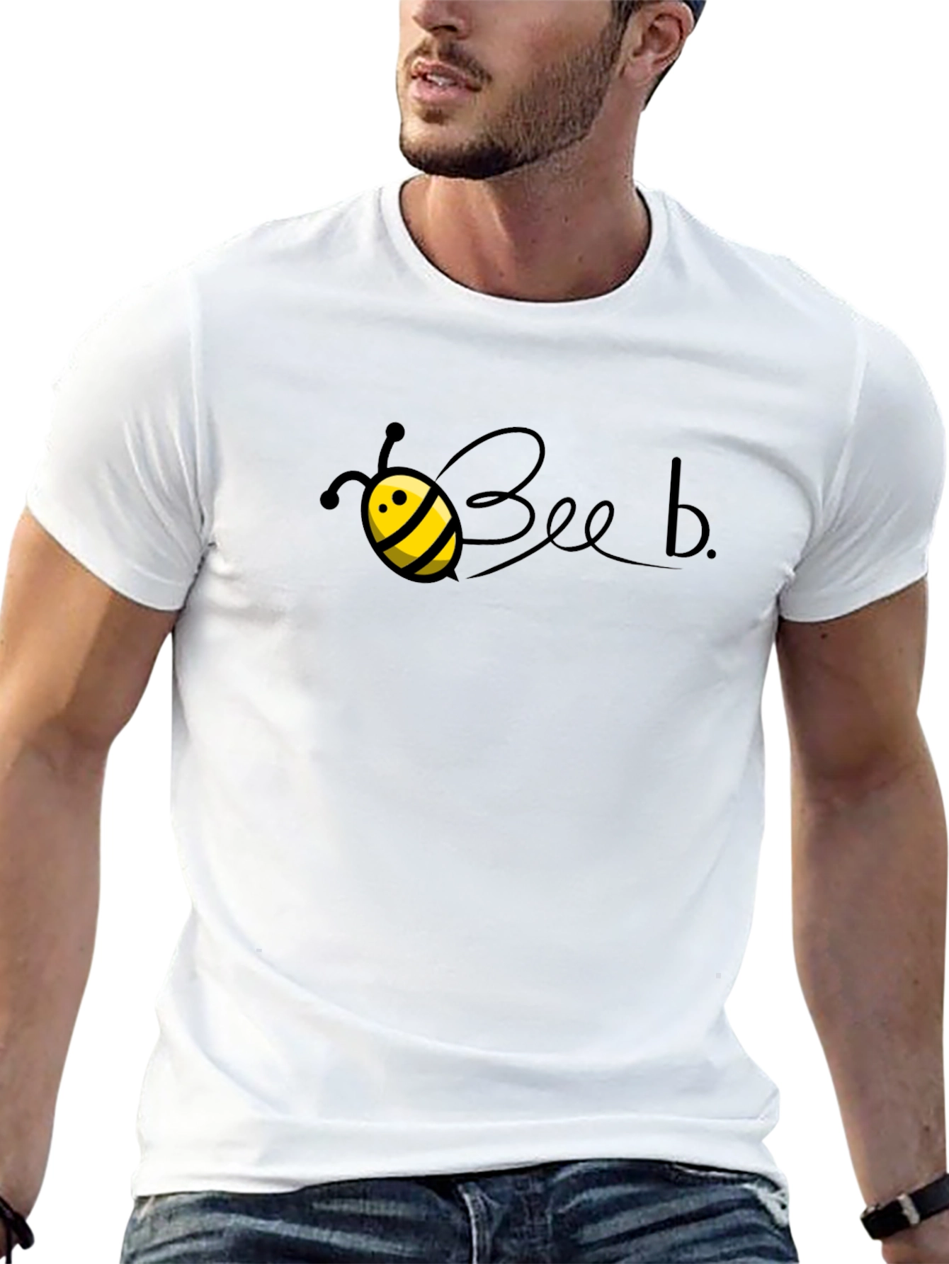 Bee-Themed Black T-Shirt - Beeb