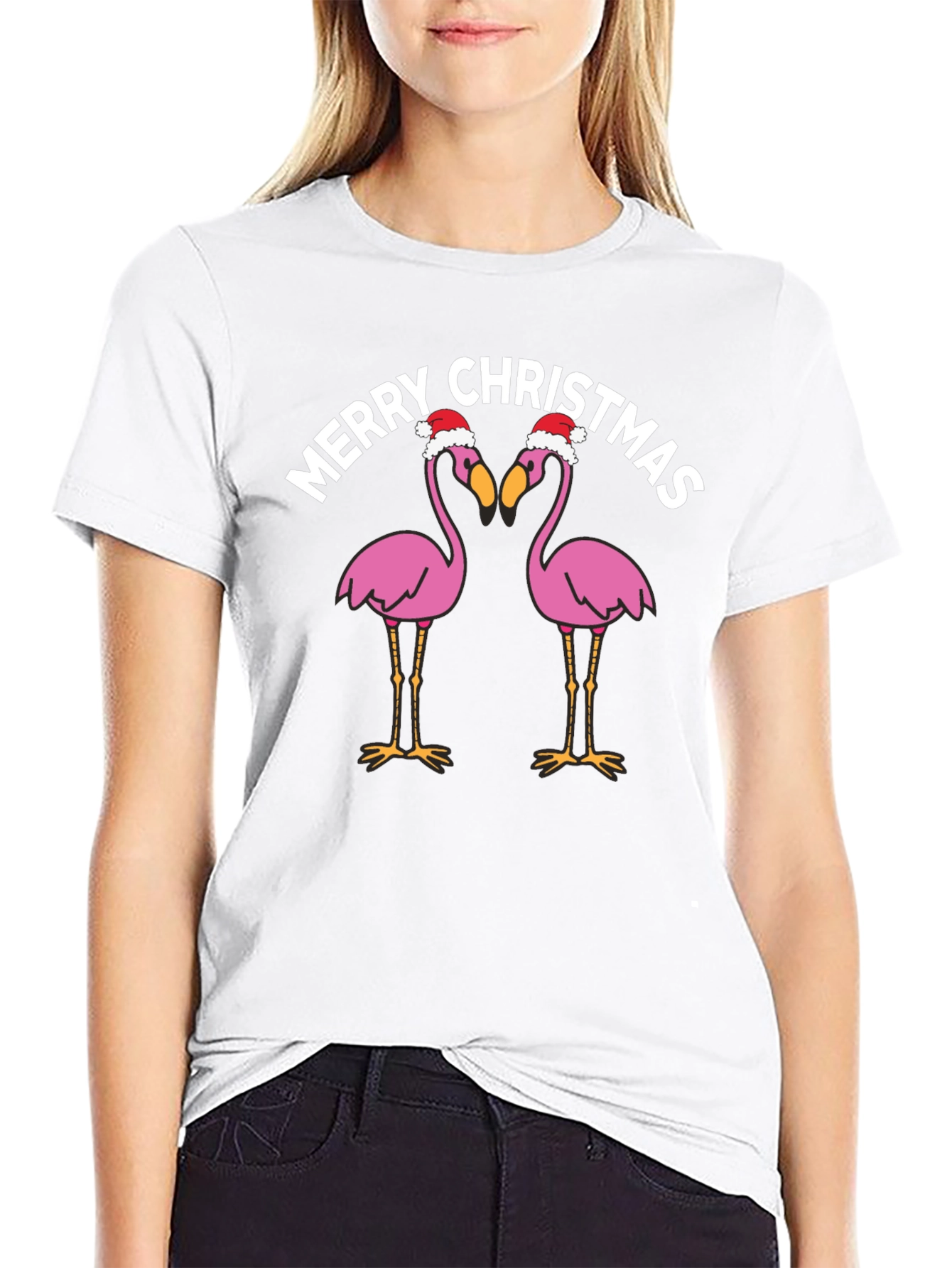 Merry Christmas Flamingo T-Shirt